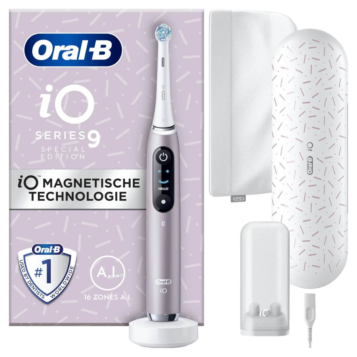 Oral-B iO 9 Series Rose Elektrische Special Edition Elektrische Tandenborstel
