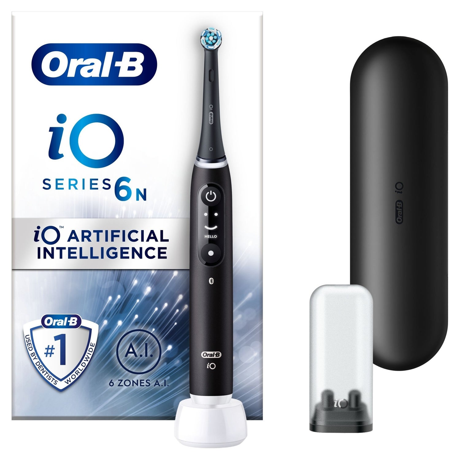 Oral-B iO 6N Elektrische Tandenborstel Zwart Lava
