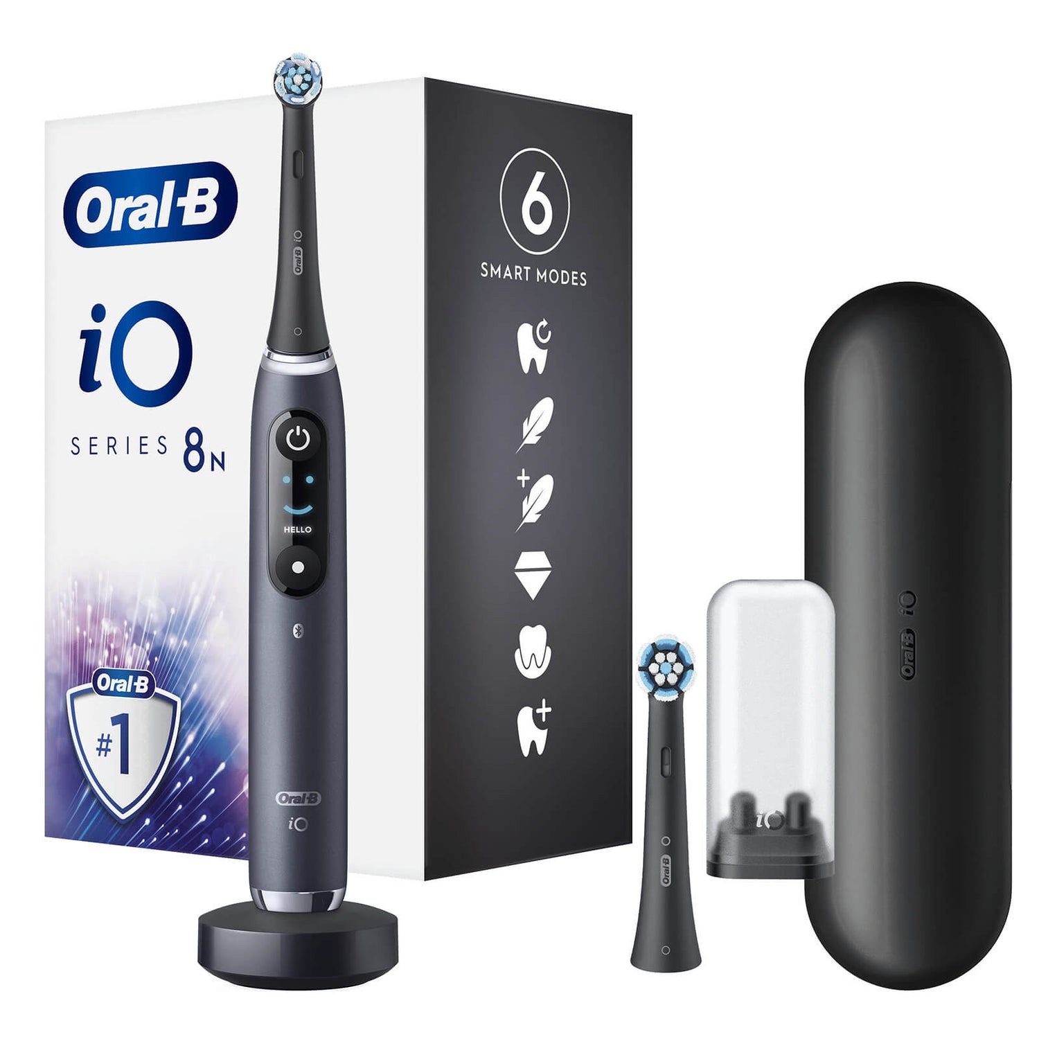 Oral-B iO Series 8N Black Elektrische Tandenborstel