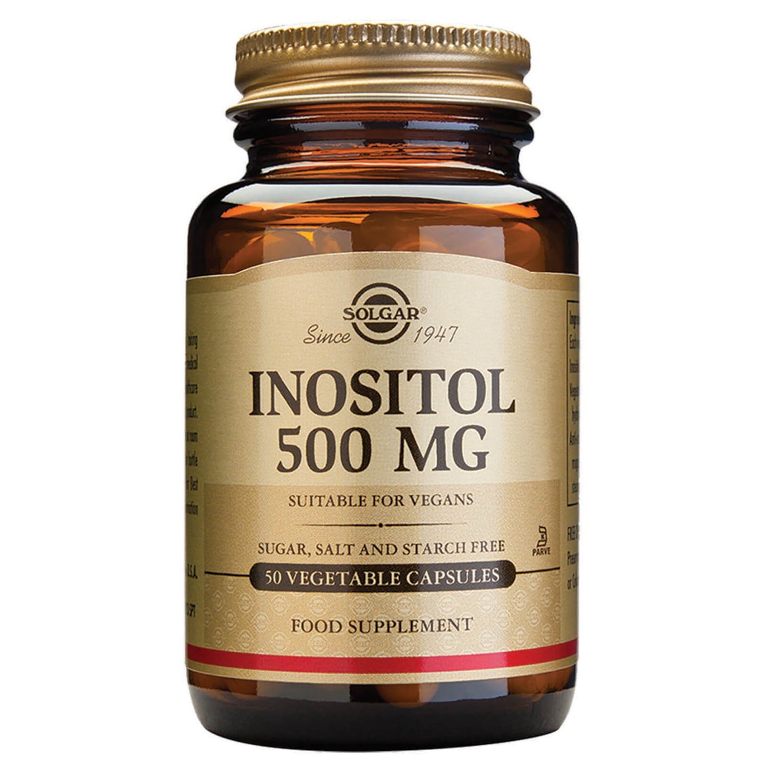 Solgar Inositol 500 Mg Vegetable Capsules