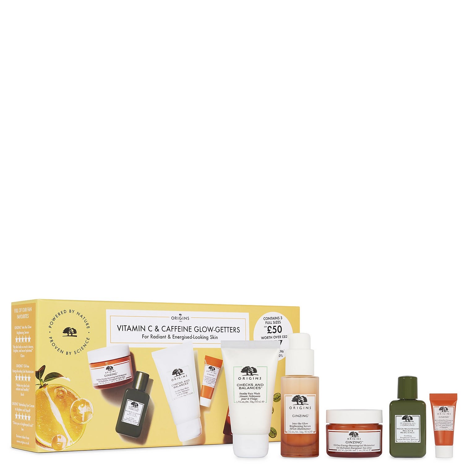 Origins GinZing Vitamin C and Caffeine Superheroes Set