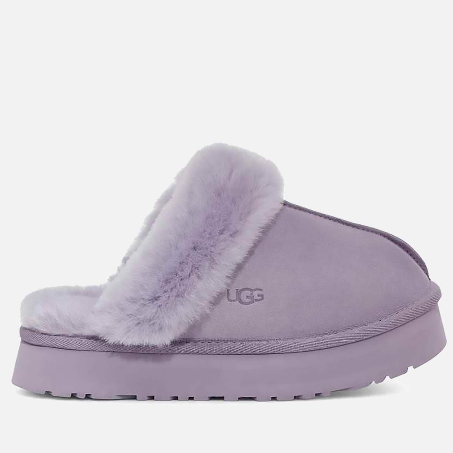 UGG Disquette Suede and Sheepskin Slipper Sliders