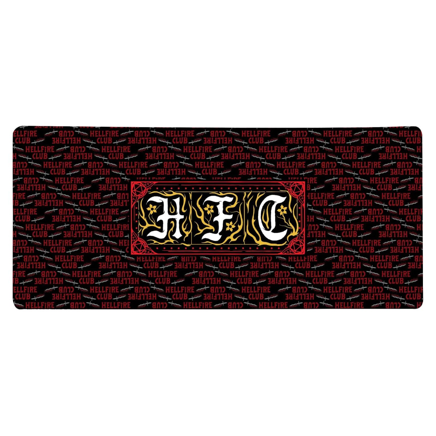 Stranger Things Hellfire Club Text Gaming Mouse Mat