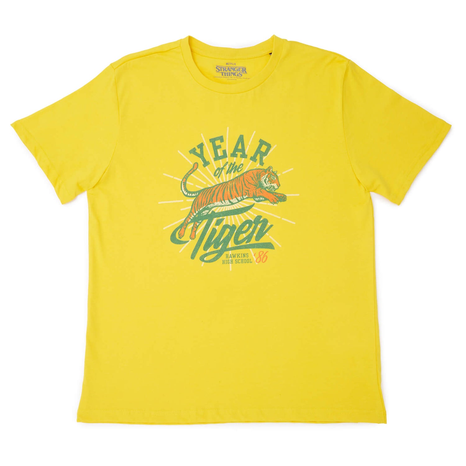 Camiseta Año del Tigre de Stranger Things - Amarillo