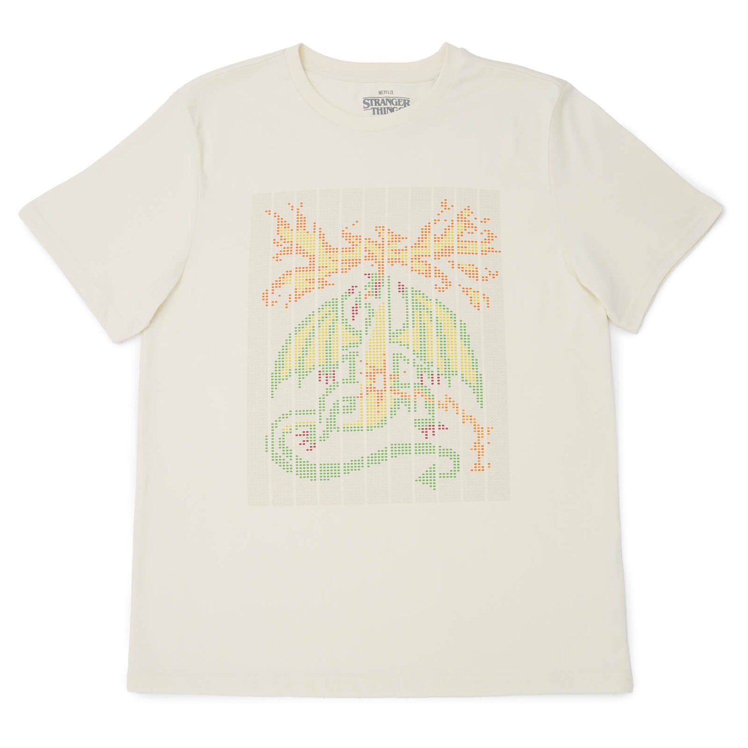Stranger Things Scantron Dragon T-Shirt - Cream