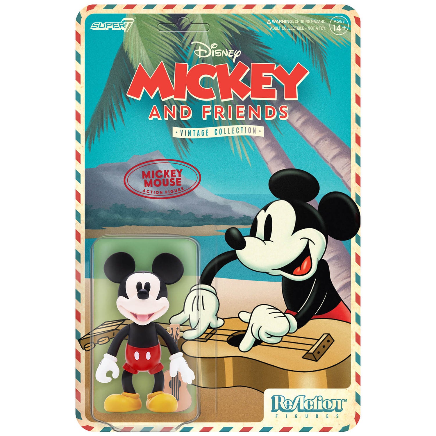 Super7 Disney Reaction Figure - Mickey Mouse ( Hawaiian Holiday)