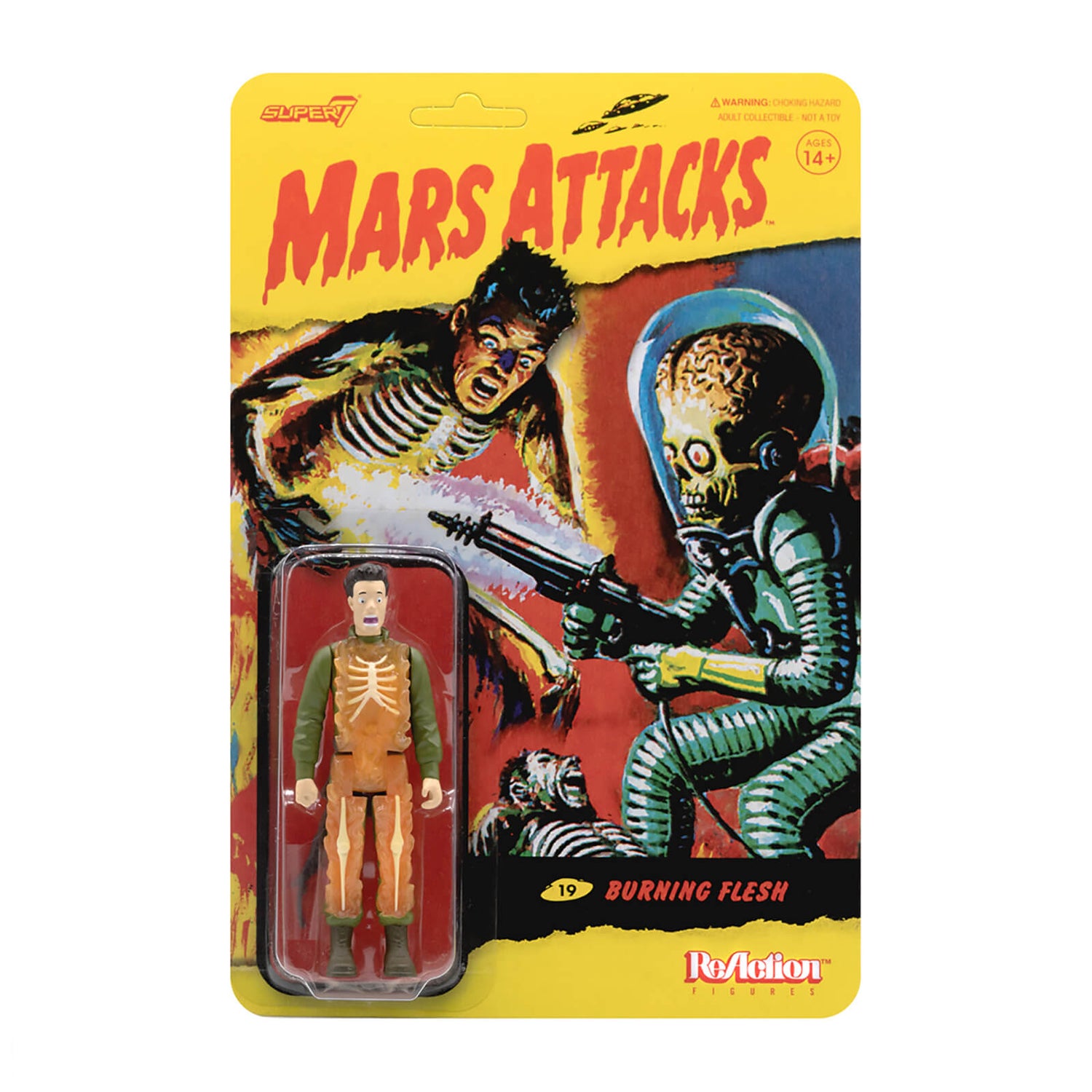 Super7 Mars Attacks Reaction Figure - Burning Flesh