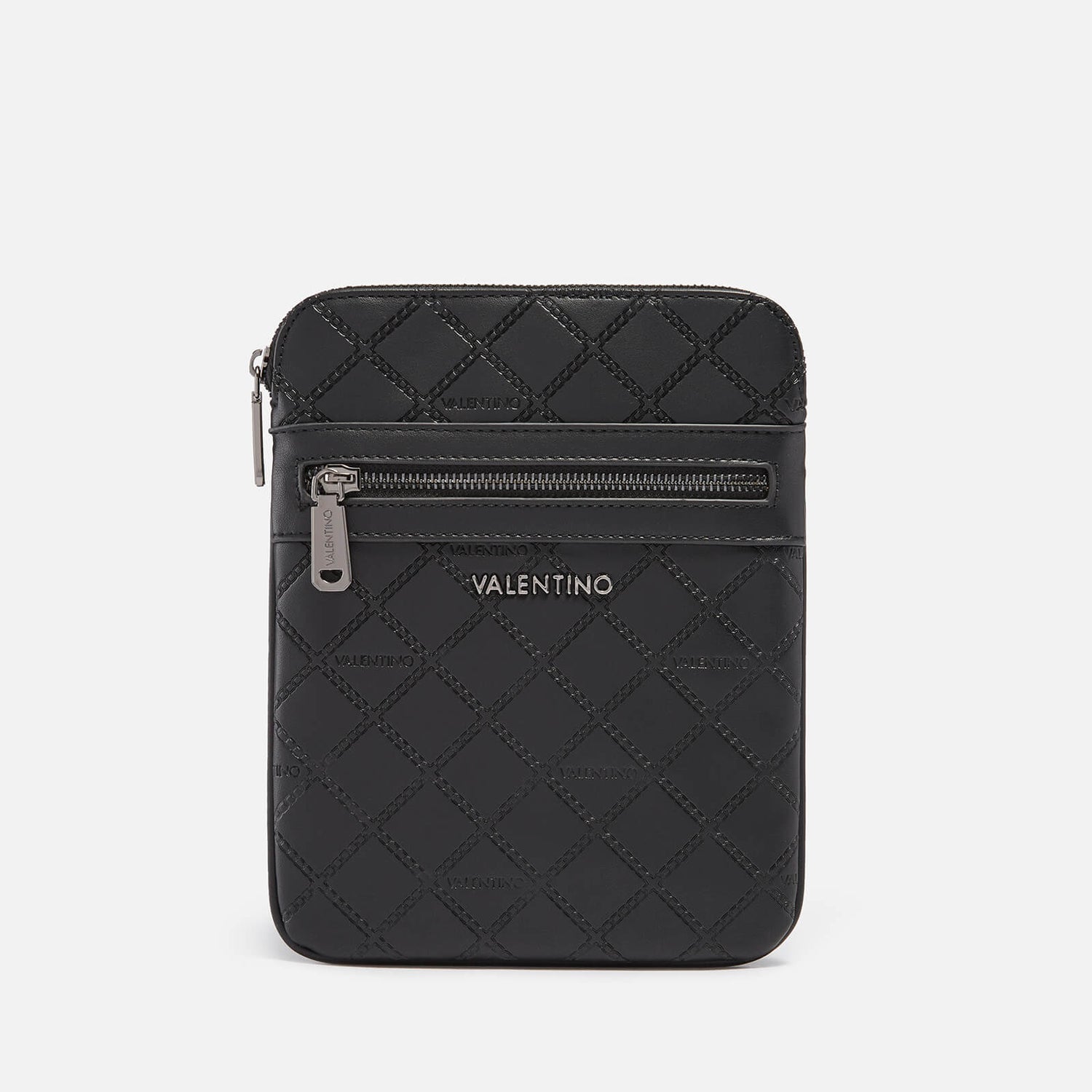 Valentino Bags Gyoza Logo-Embossed Faux Leather Messenger Bag