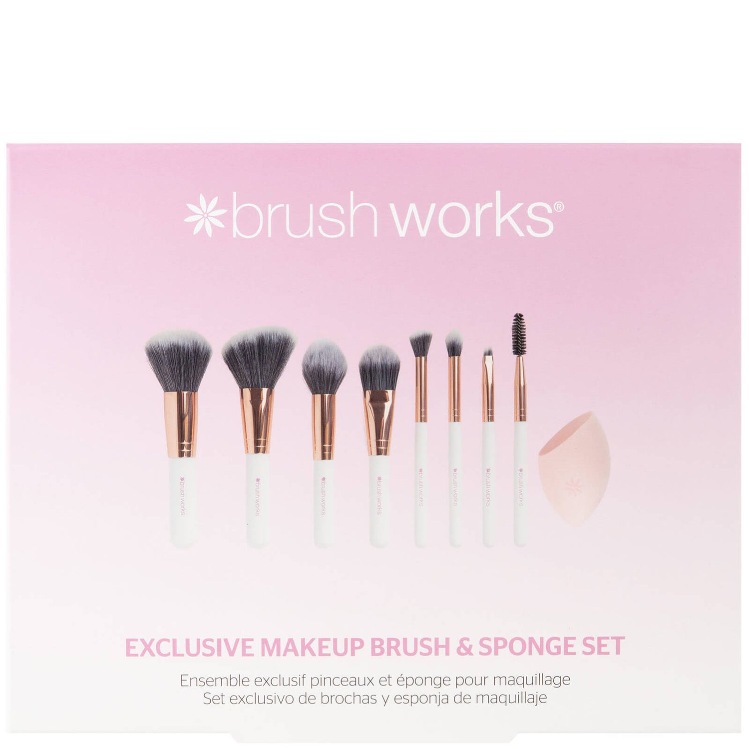 brushworks Exclusive Makeup Brush and Sponge Set (Worth £39.99)