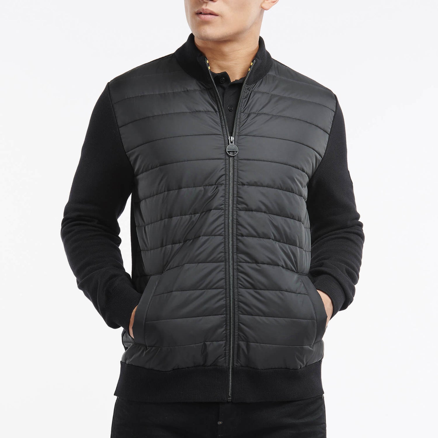 Barbour International Legacy Quilted Knit Jacket - S