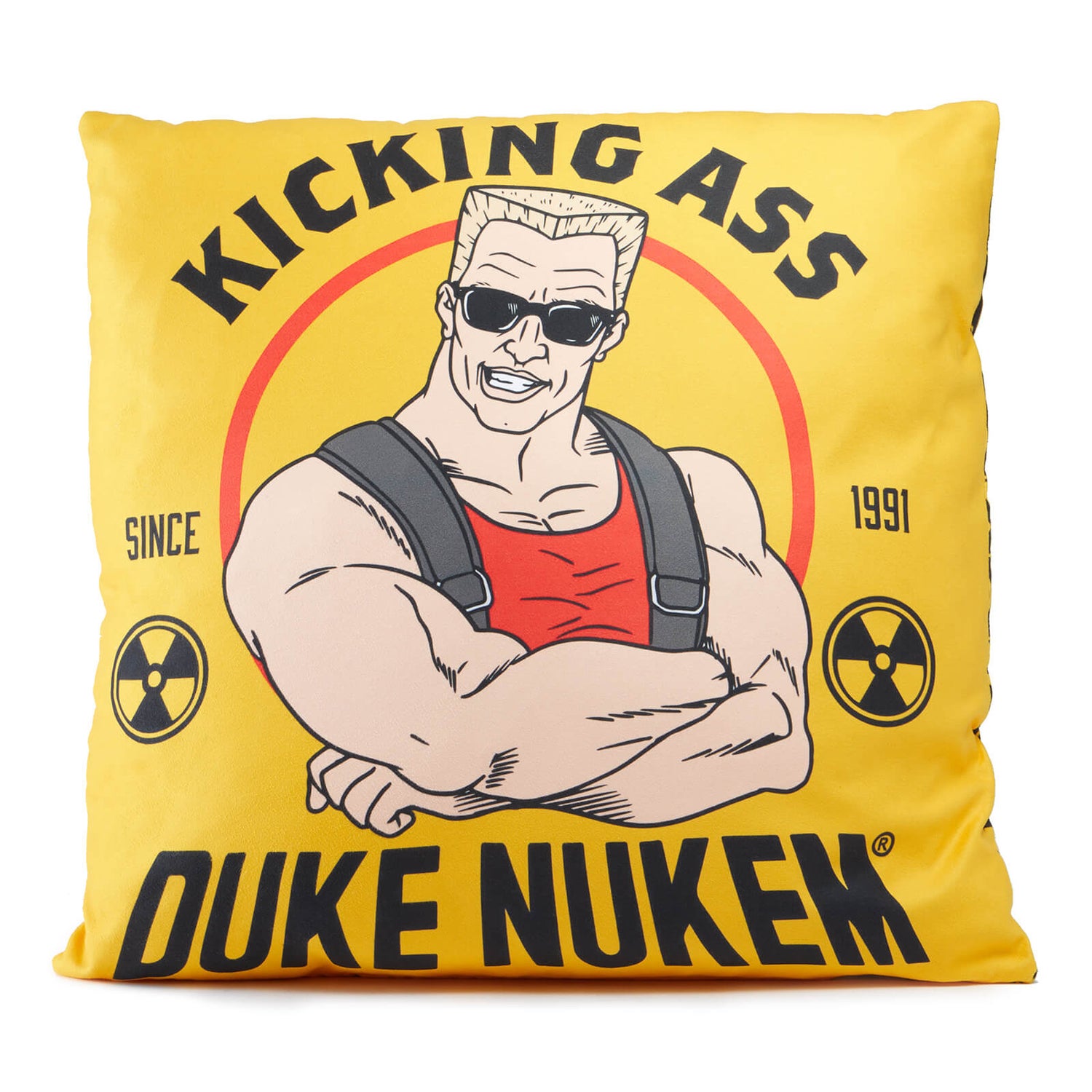 Duke Nukem Kicking Ass Since 1991 Square Cushion