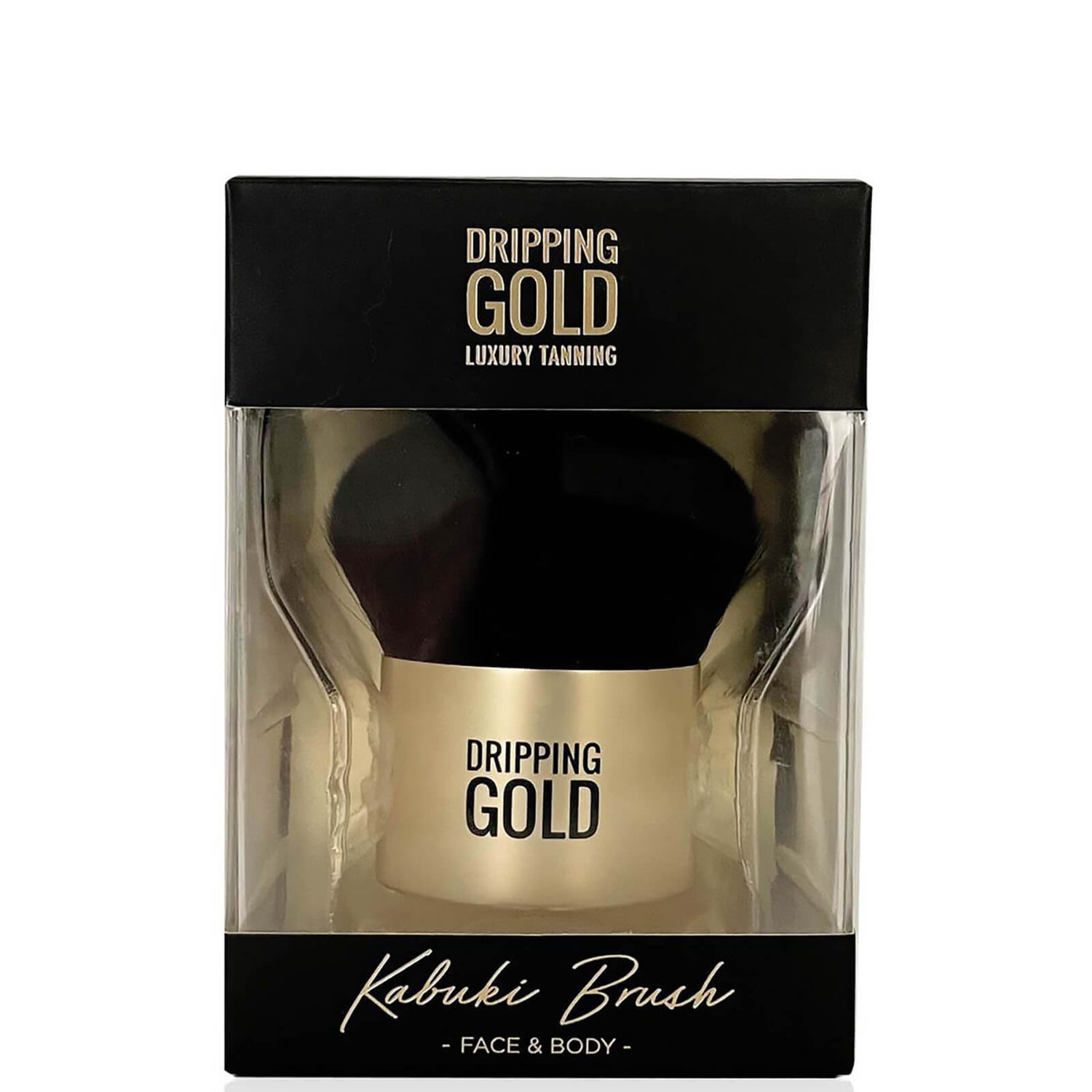 Dripping Gold Body Kabuki Brush