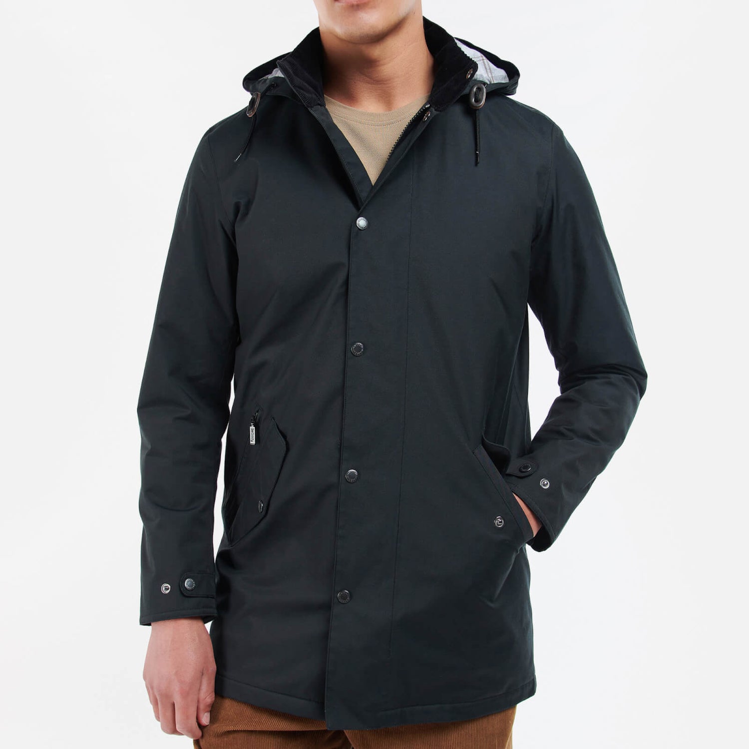 Barbour Chelsea Coated Cotton-Blend Mac Jacket