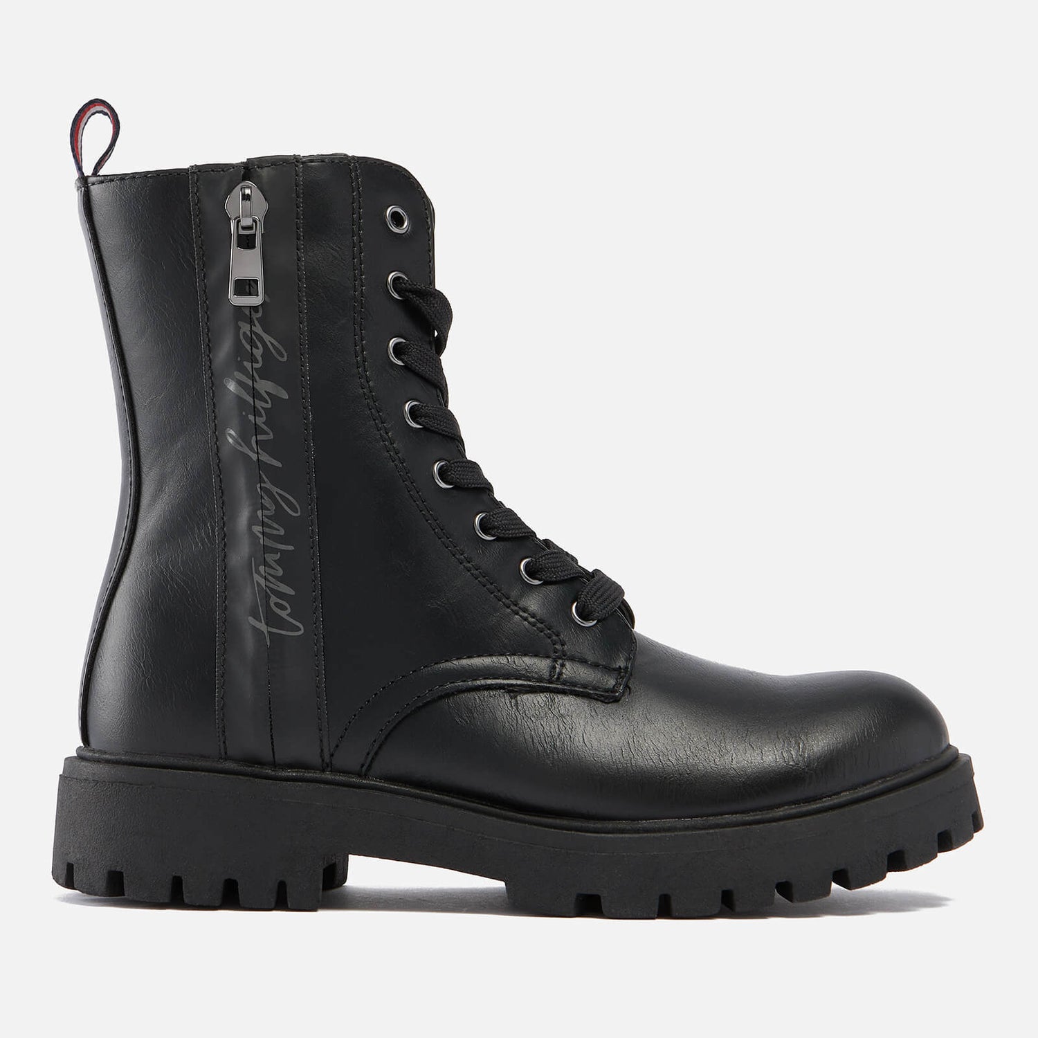 Tommy Hilfiger Girls' Vegan Leather Boots - UK 12.5 Kids
