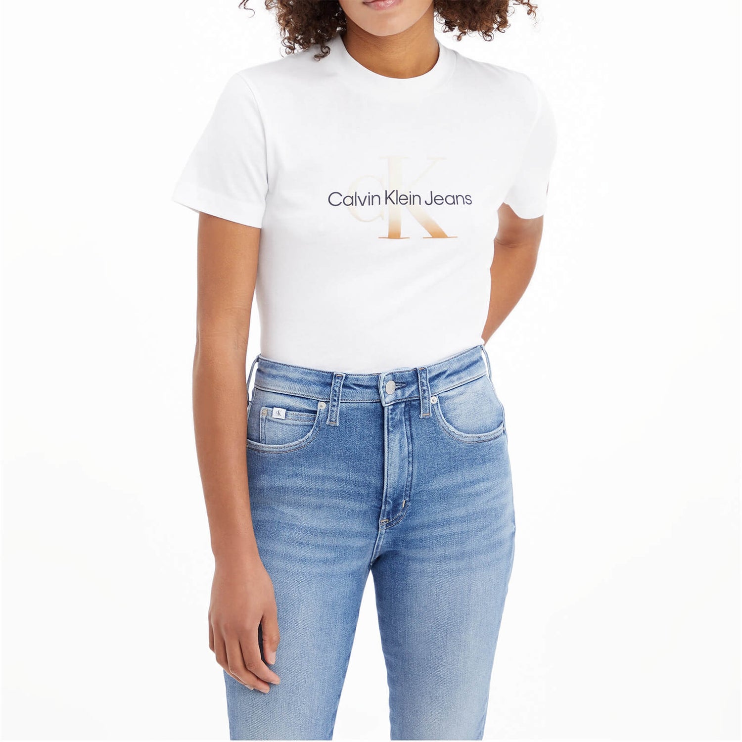 Calvin Klein Jeans Gradient Monologo Cotton-Jersey T-Shirt