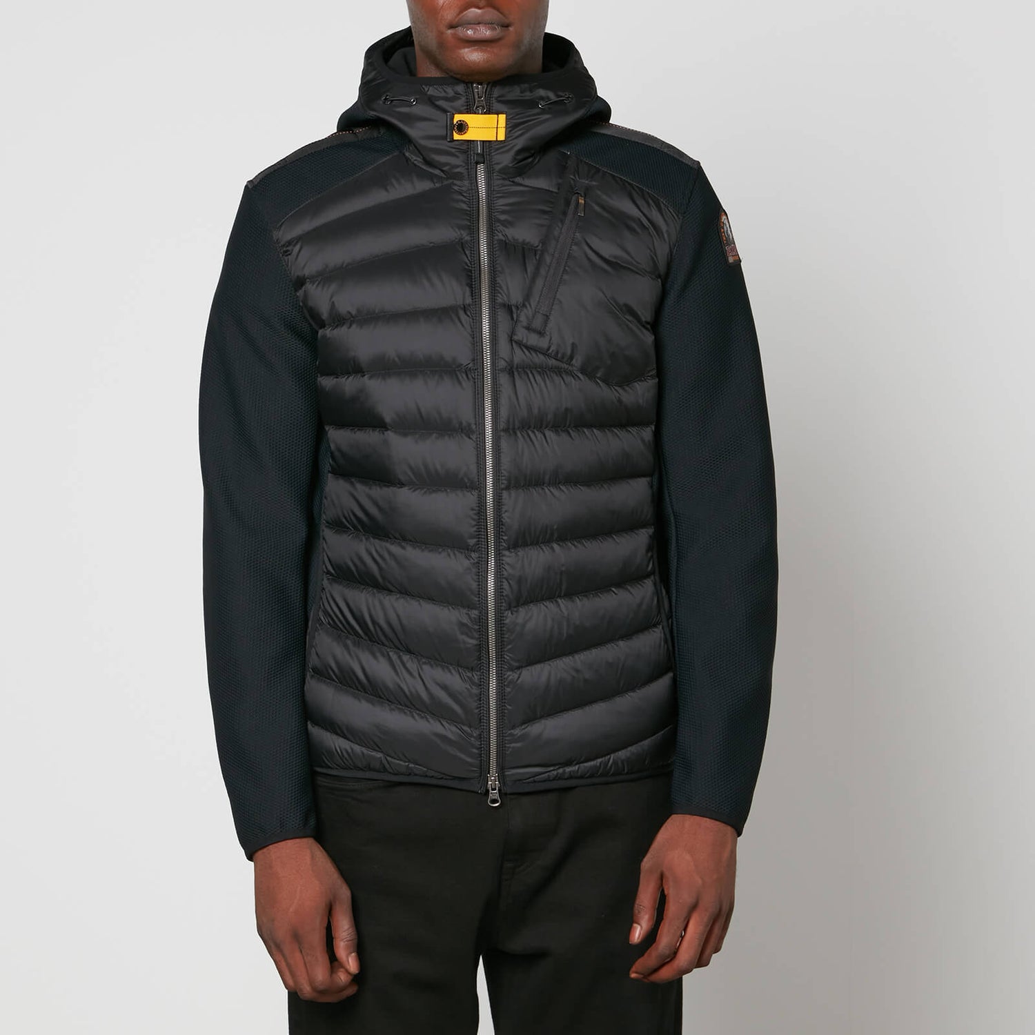 Parajumpers Nolan Quilted Shell and Waffle-Knit Down Hooded Jacket