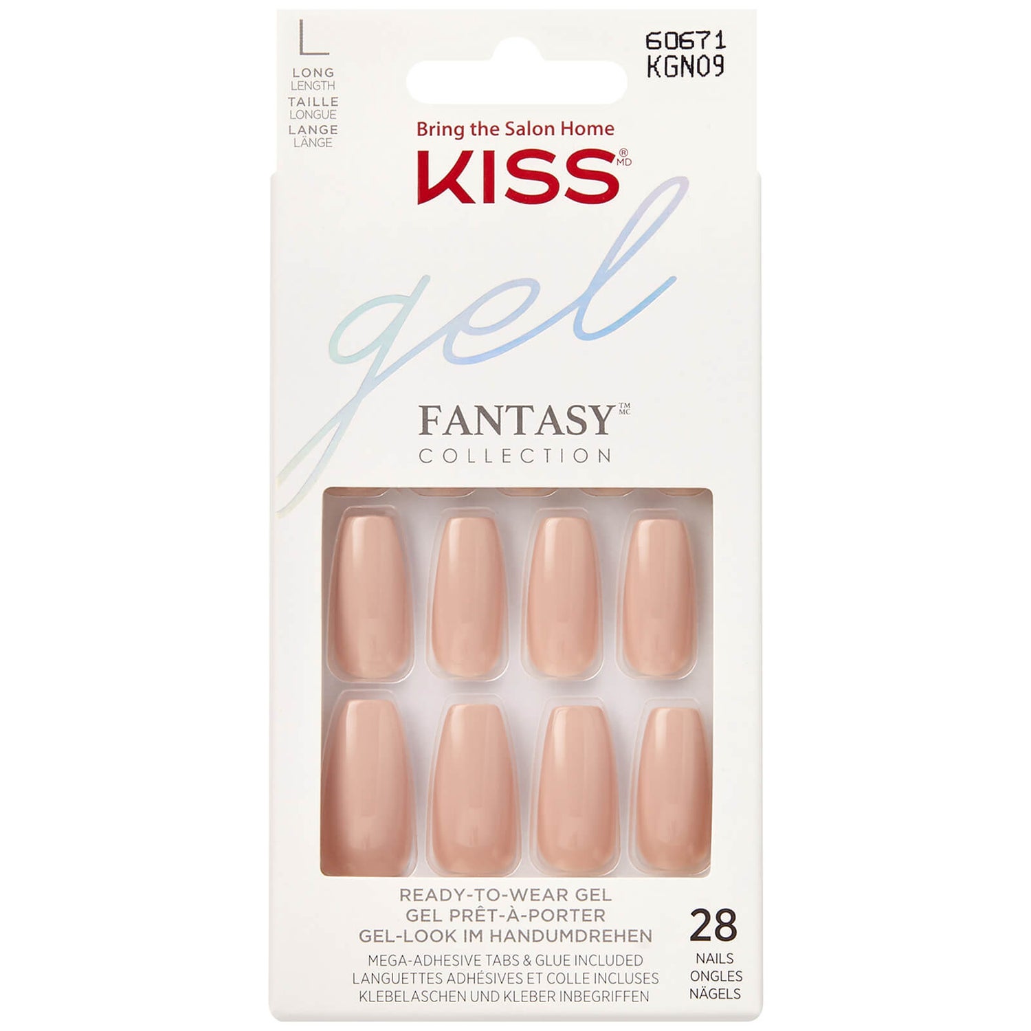 KISS Salon Acrylic Nude Nails - Leilani, 1 set - oh feliz UK Online Shop
