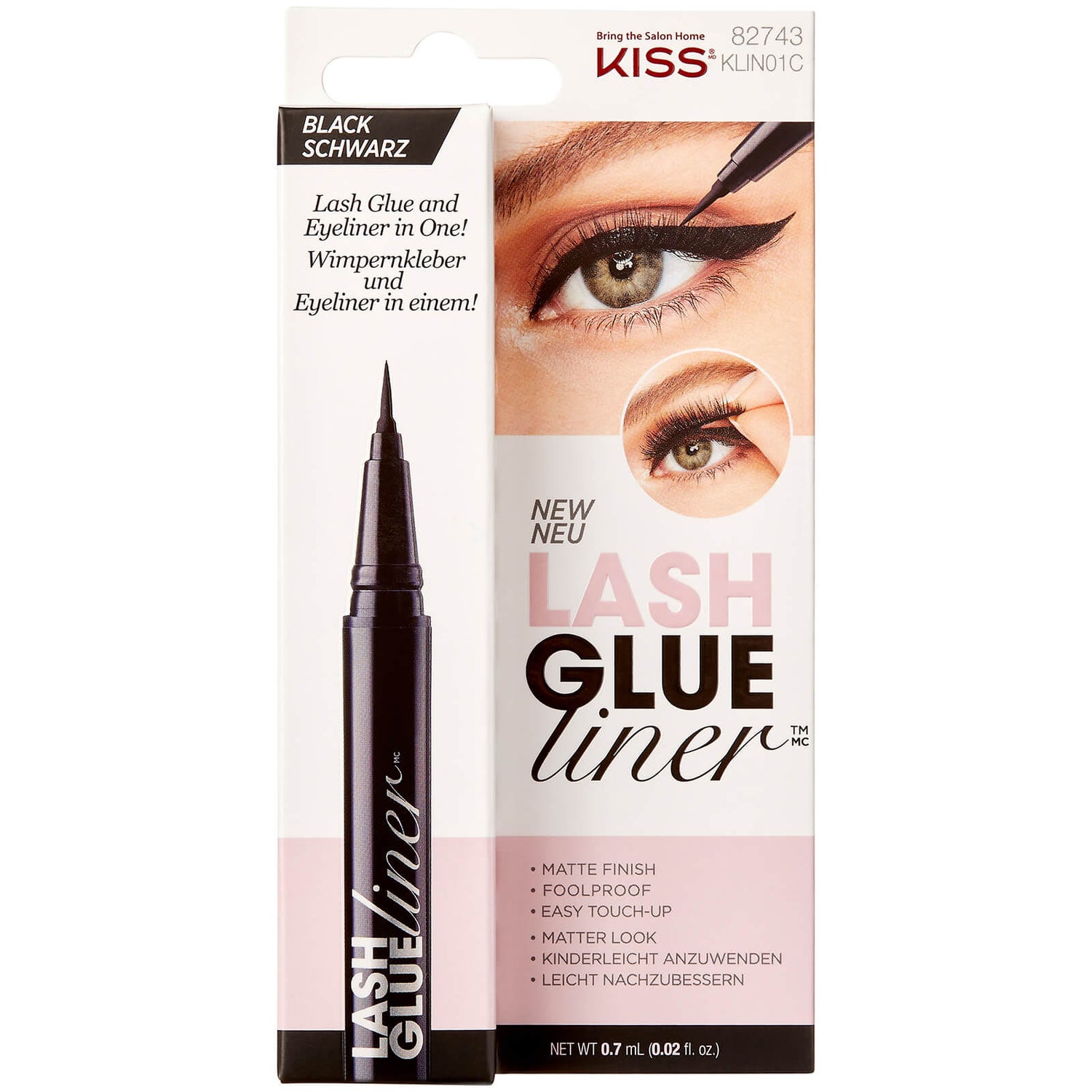 Eyeliner KISS Glue (palette de nuances) - Nuance :#000000||Noir