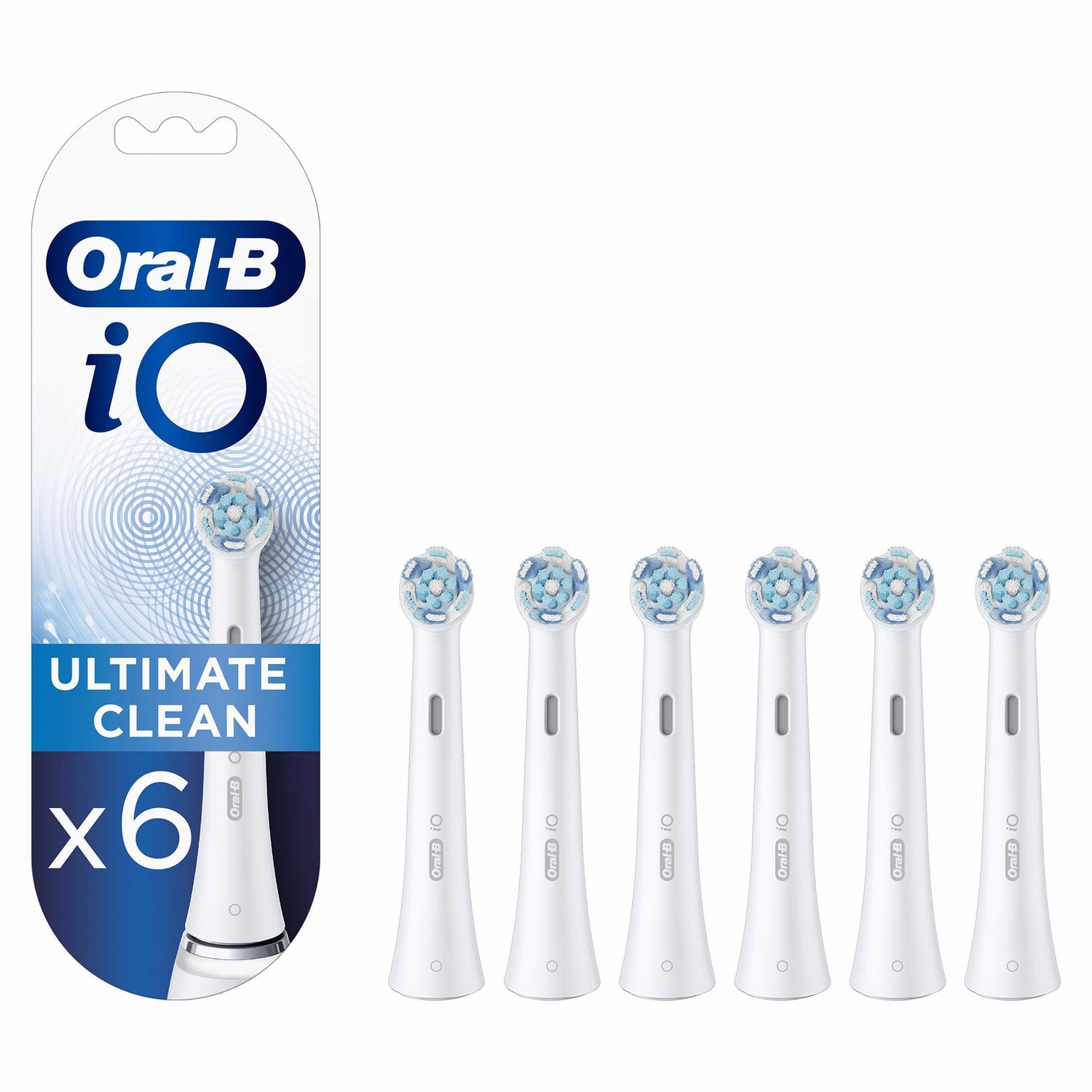 Oral-B iO Ultimate Clean Opzetborstels, 6 Stuks