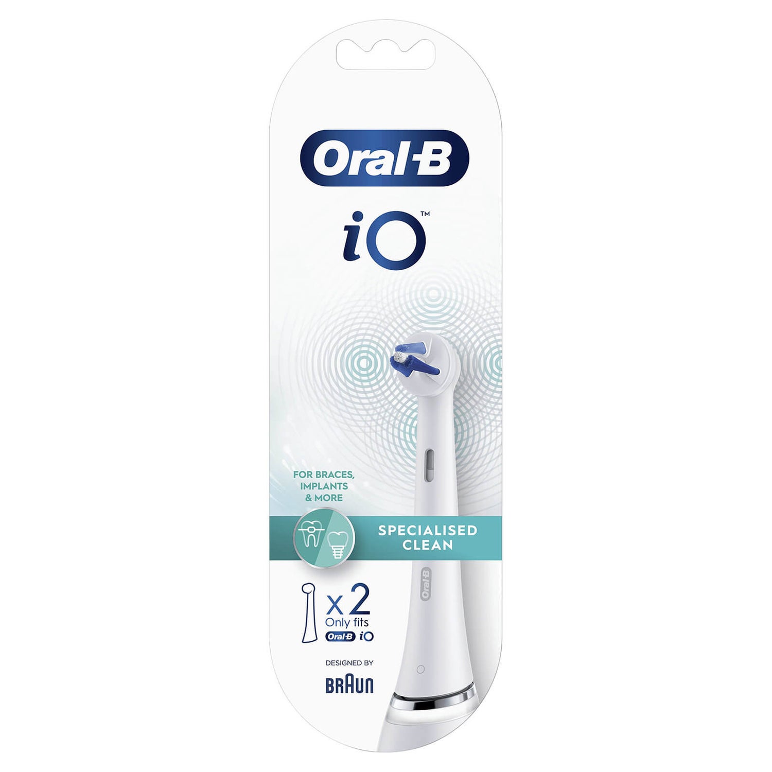 Oral-B iO Specialised Clean Brush Heads, 2 Pieces