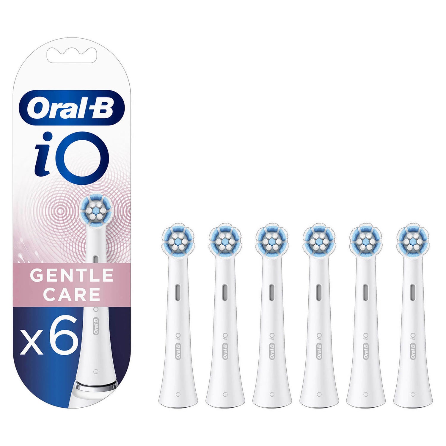 Oral B iO Gentle Care Brush Heads, 6 Pieces