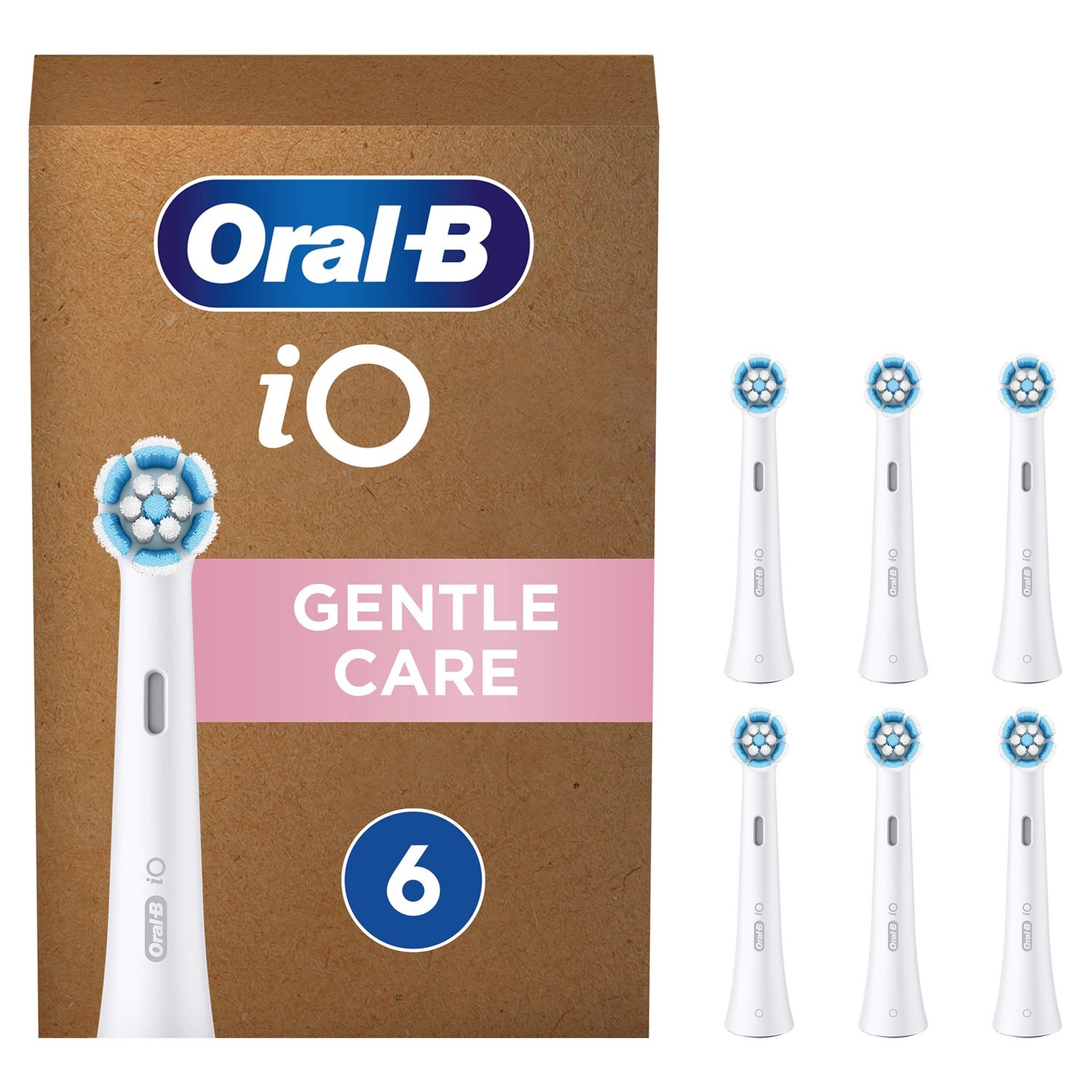 Oral B iO Gentle Care Toothbrush Heads - Pack of 6 Counts