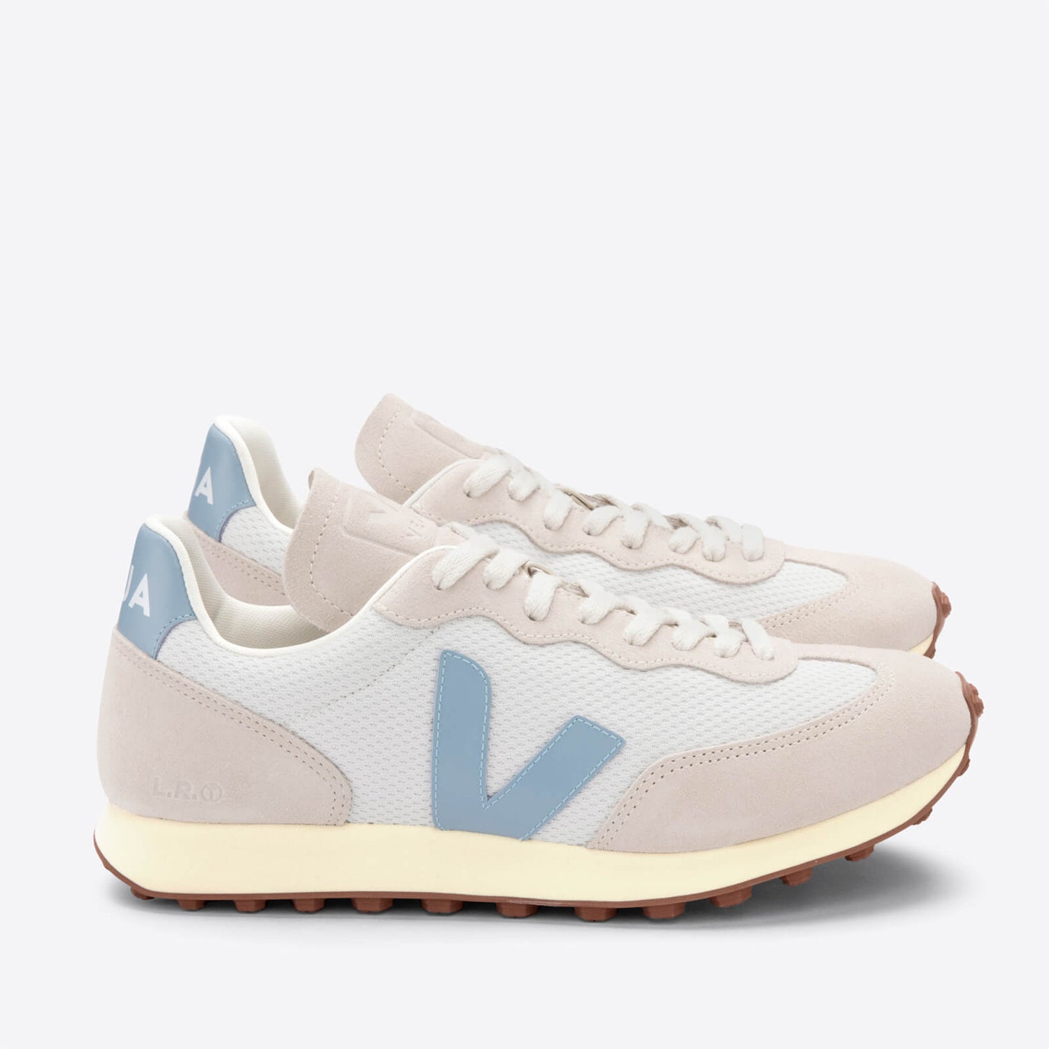 Veja Rio Branco Suede and Leather-Trimmed Alveomesh Trainers