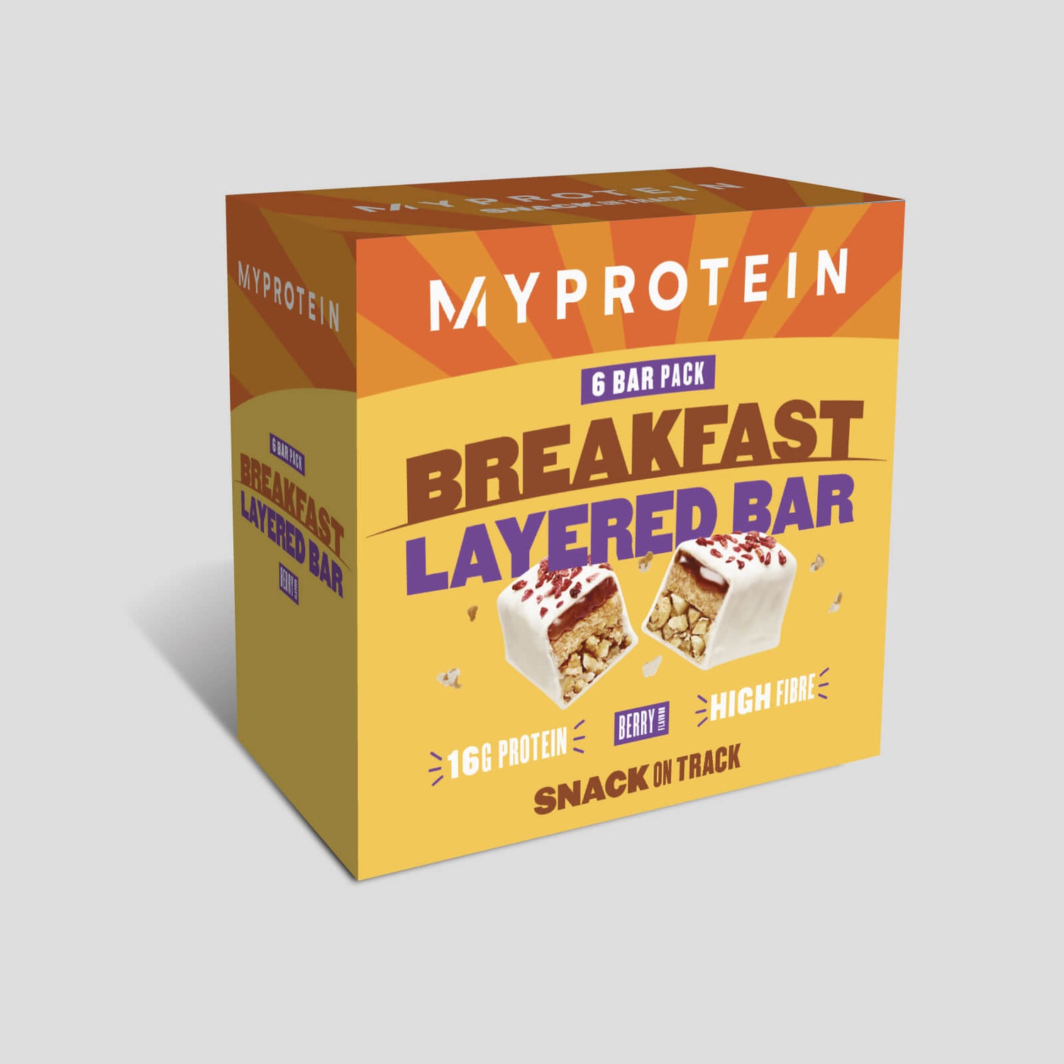 Breakfast Layered Bar - 6 x 60g - μούρο