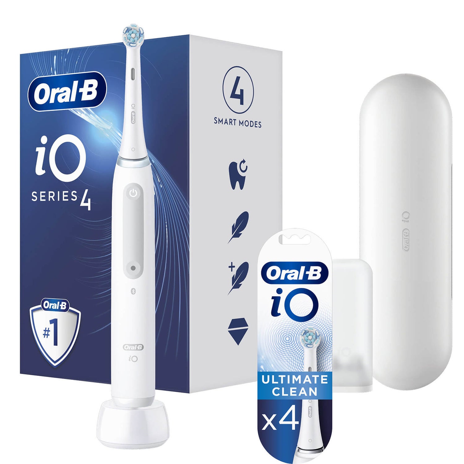 Oral-B iO Series 4N White Electric Toothbrush + 4 Refills
