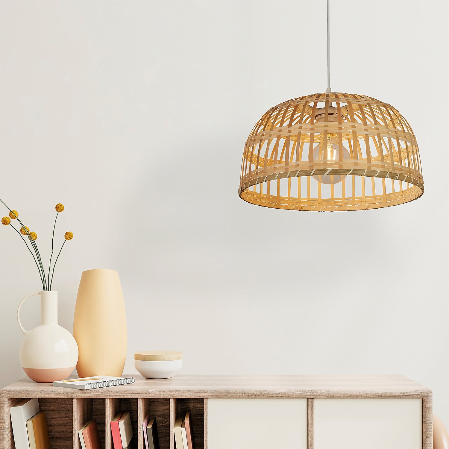 Bamboo easy fit on sale light shade