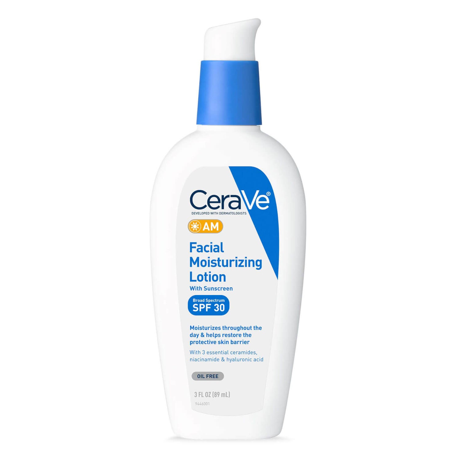 CeraVe AM Facial Moisturizing Lotion SPF 30, Oil-Free (3 fl. oz.)