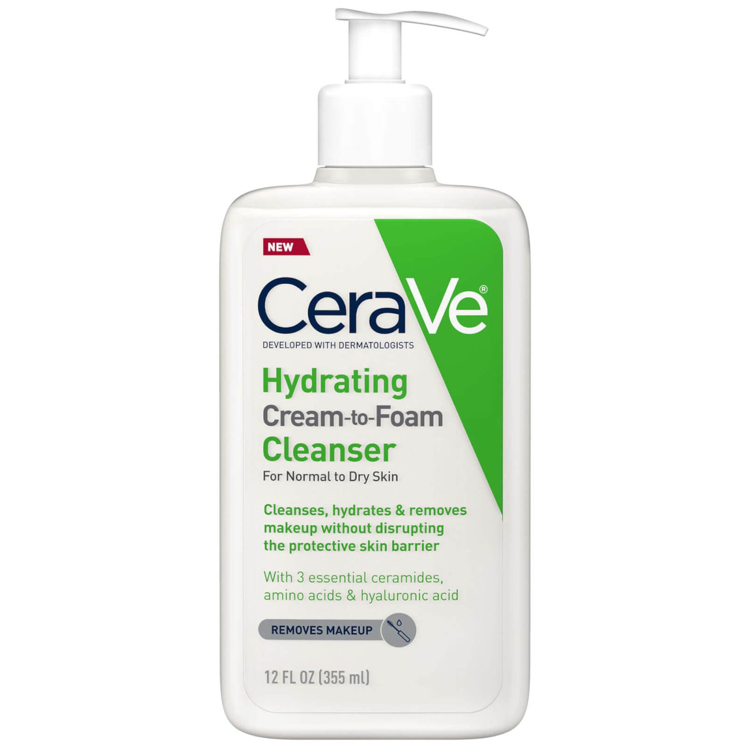 CeraVe Hydrating Cream-to-Foam Cleanser 12 oz
