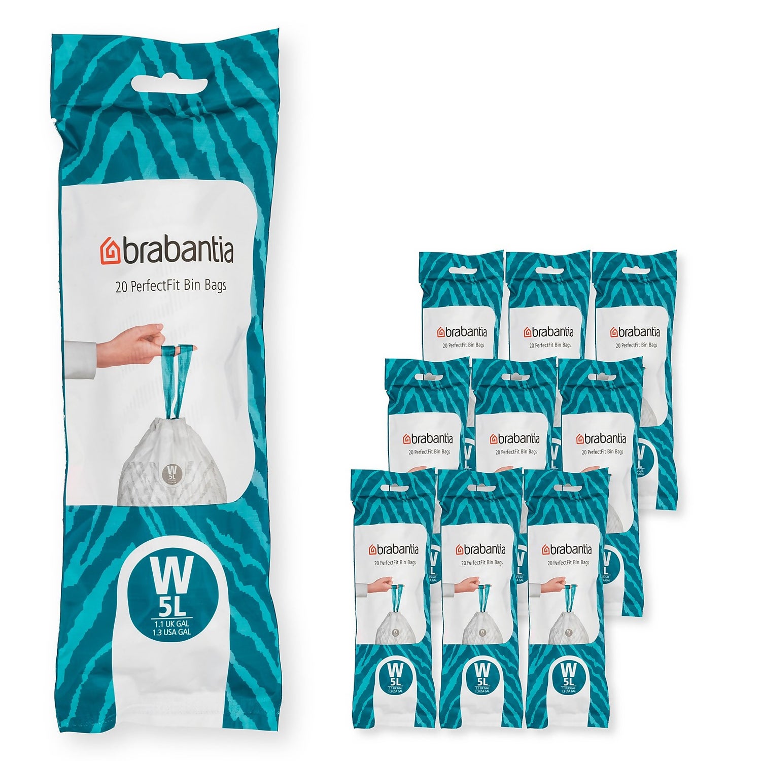 Brabantia PerfectFit Trash Bags, Code W