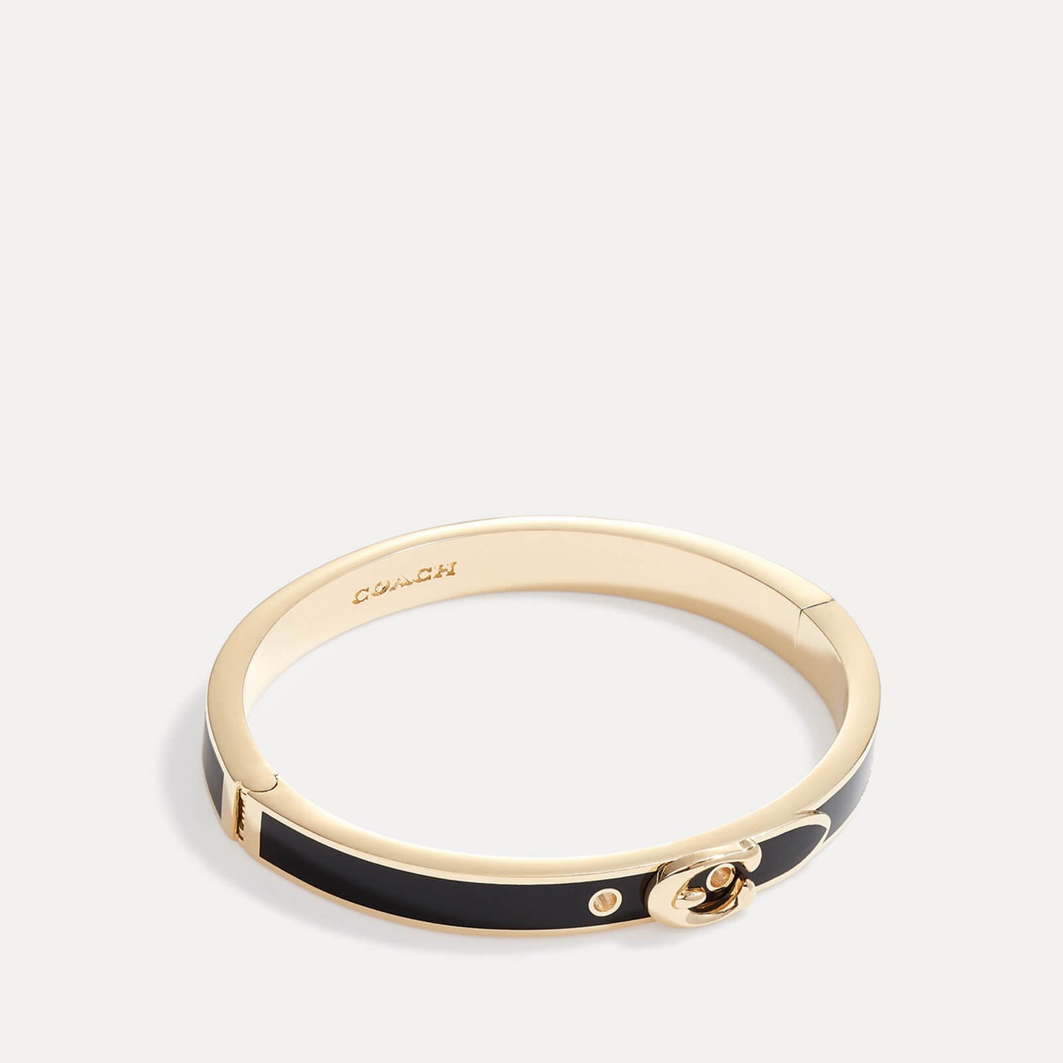 Coach C Buckle Gold-Tone Thin Bangle