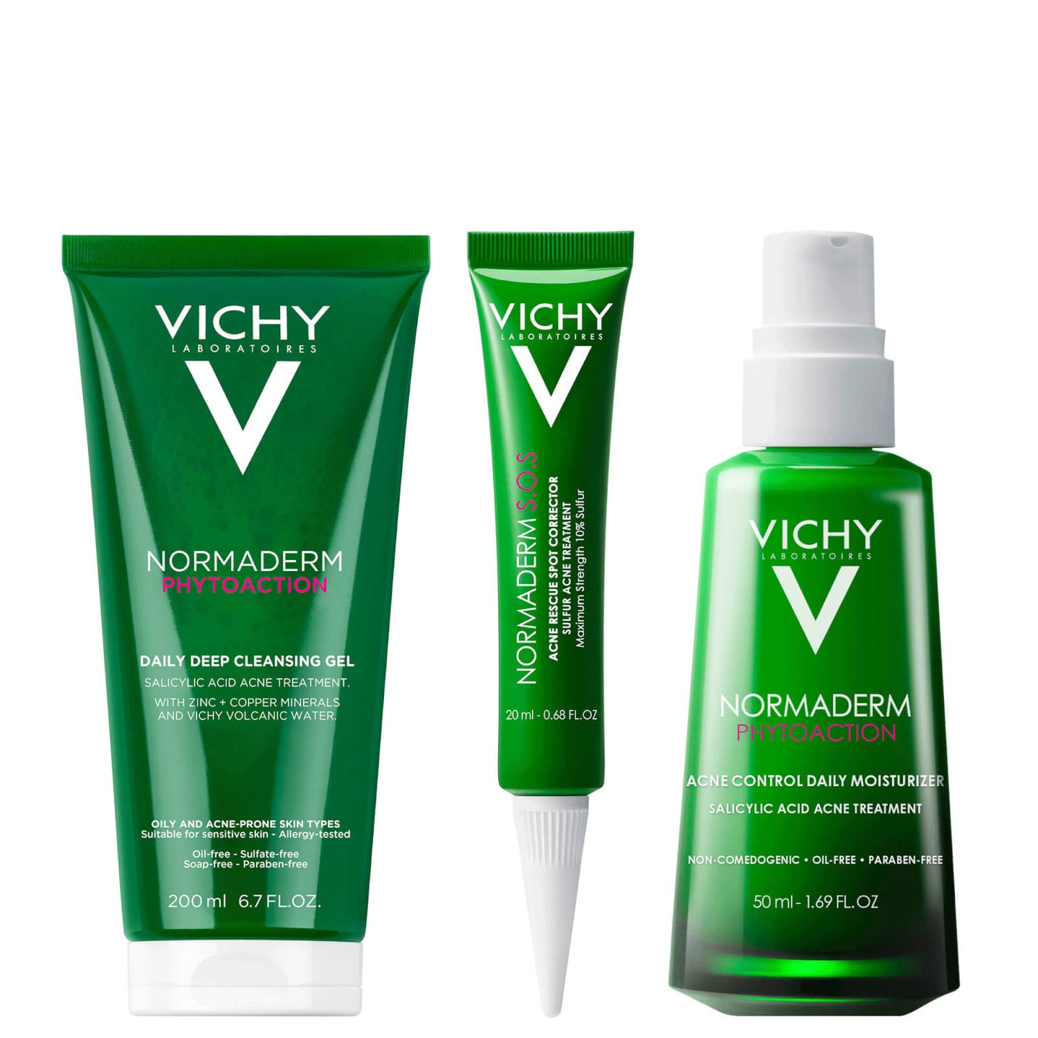 Vichy Normaderm 3-Step Acne Kit for Oily Skin (Worth $81.00)