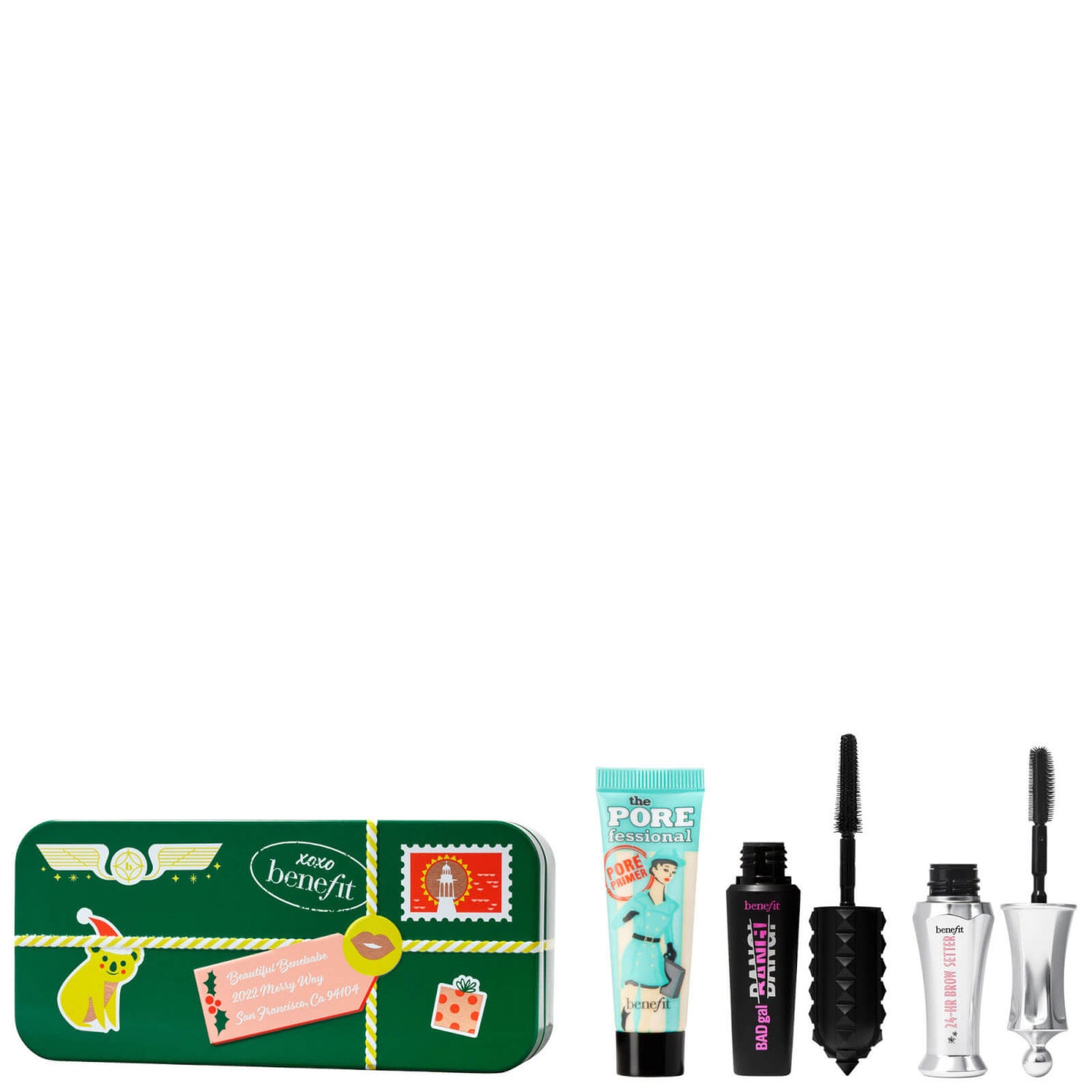 benefit Merry Mini Mail Eyebrow Gel, Mascara and Primer Gift Set (Worth £39.00)