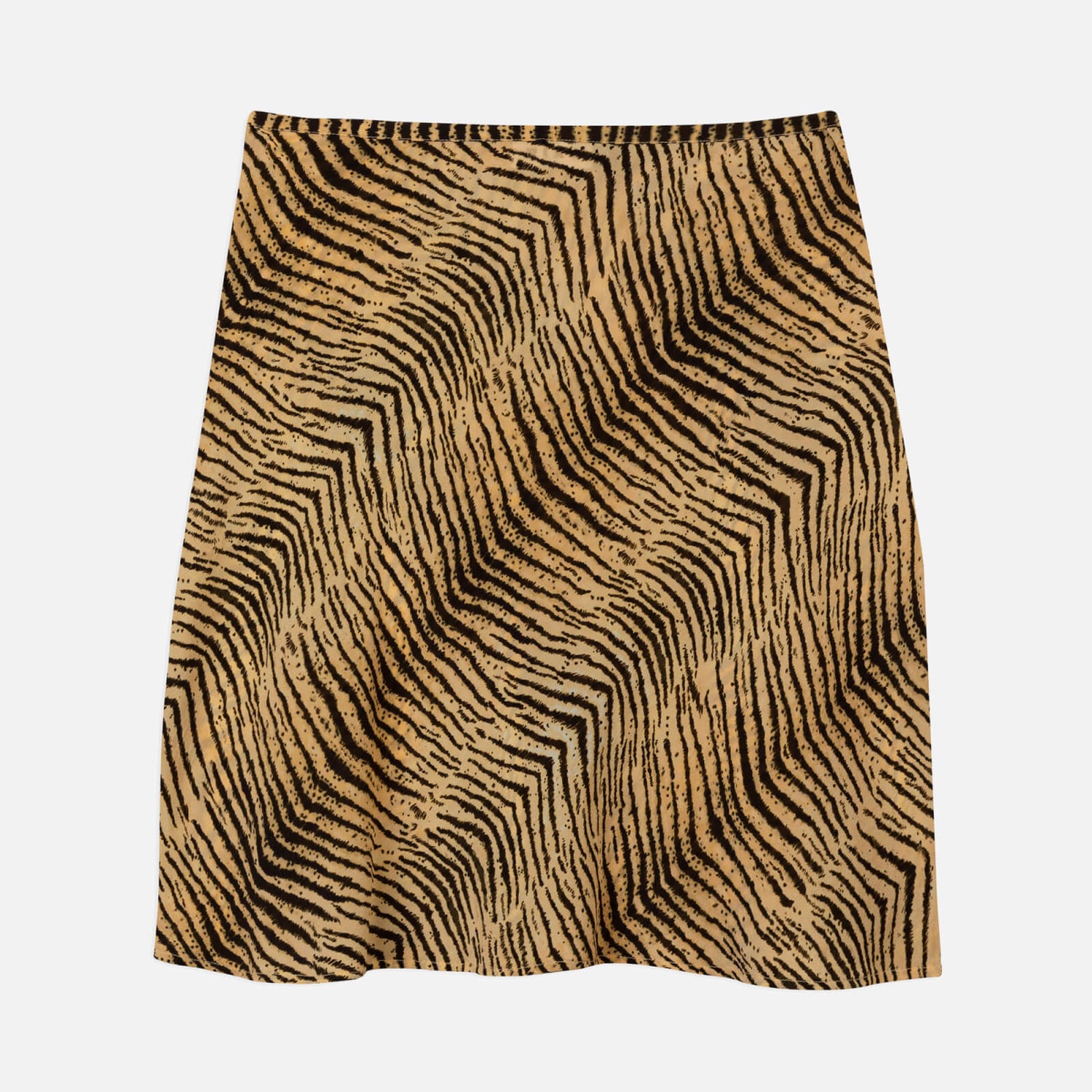 Rixo Bea Tiger Print Silk Mini Skirt - M/UK12