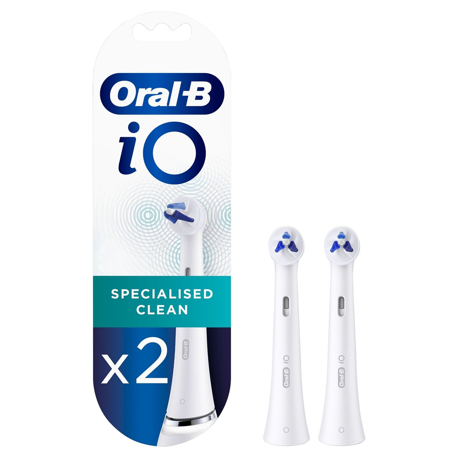 Oral B iO Specialised Clean Toothbrush Heads, Pack of 2 Counts