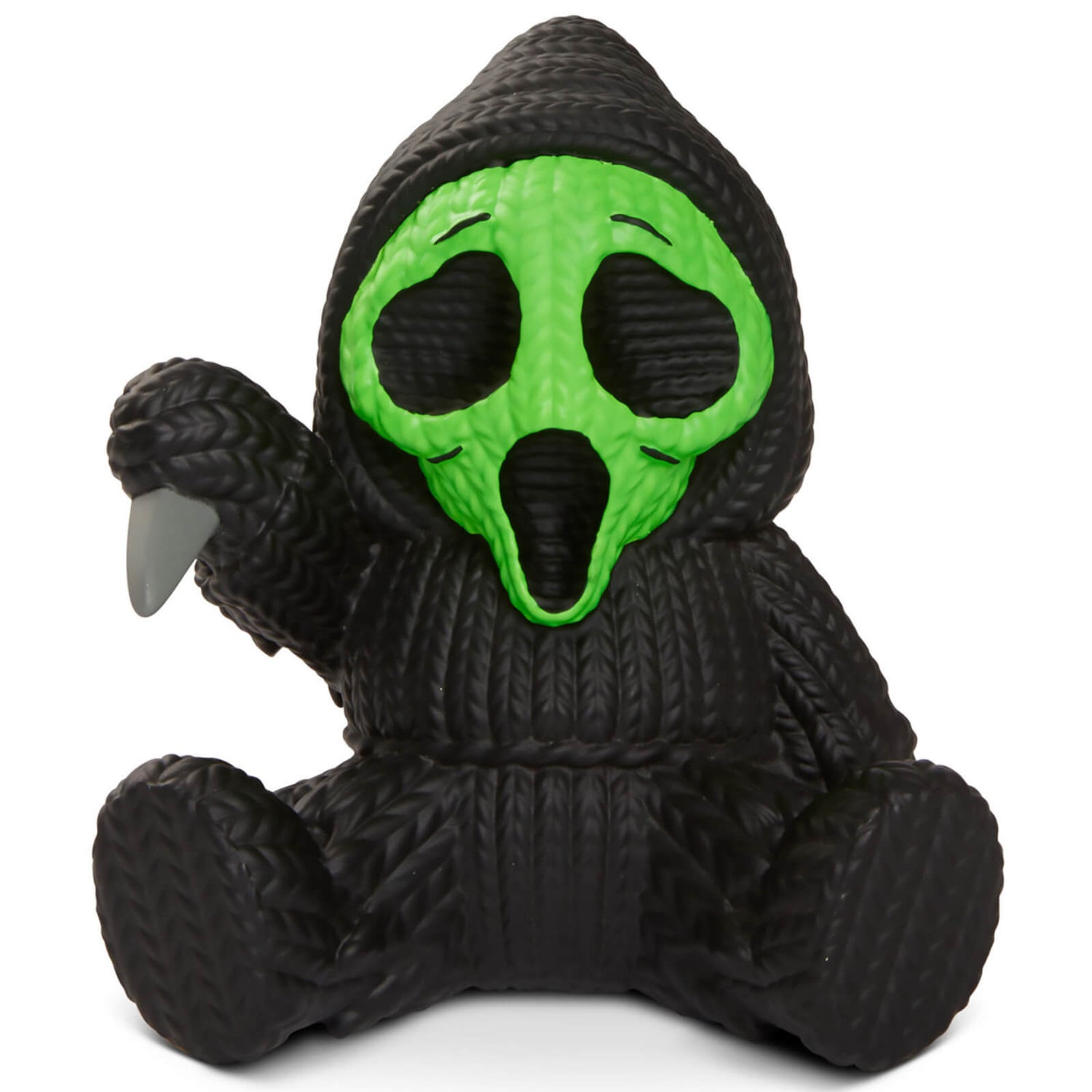 Handmade by Robotos Horror Scream Ghost Face Fluorescent Green Variant Vinyl Figure Knit Series 018