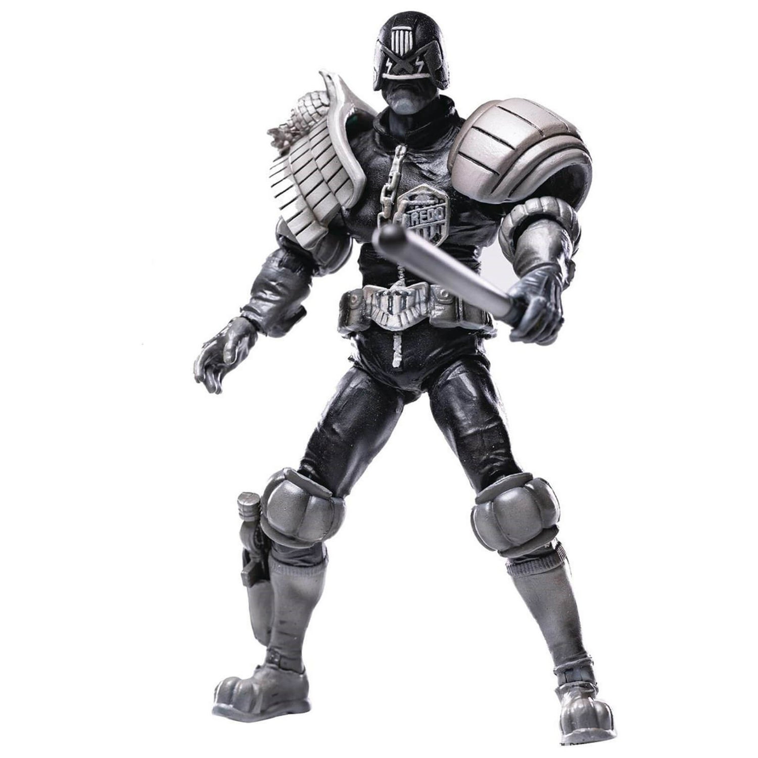 Hiya Toys Judge Dredd Exquisite Mini 1:18 Scale Figure - Black and White Judge Dredd