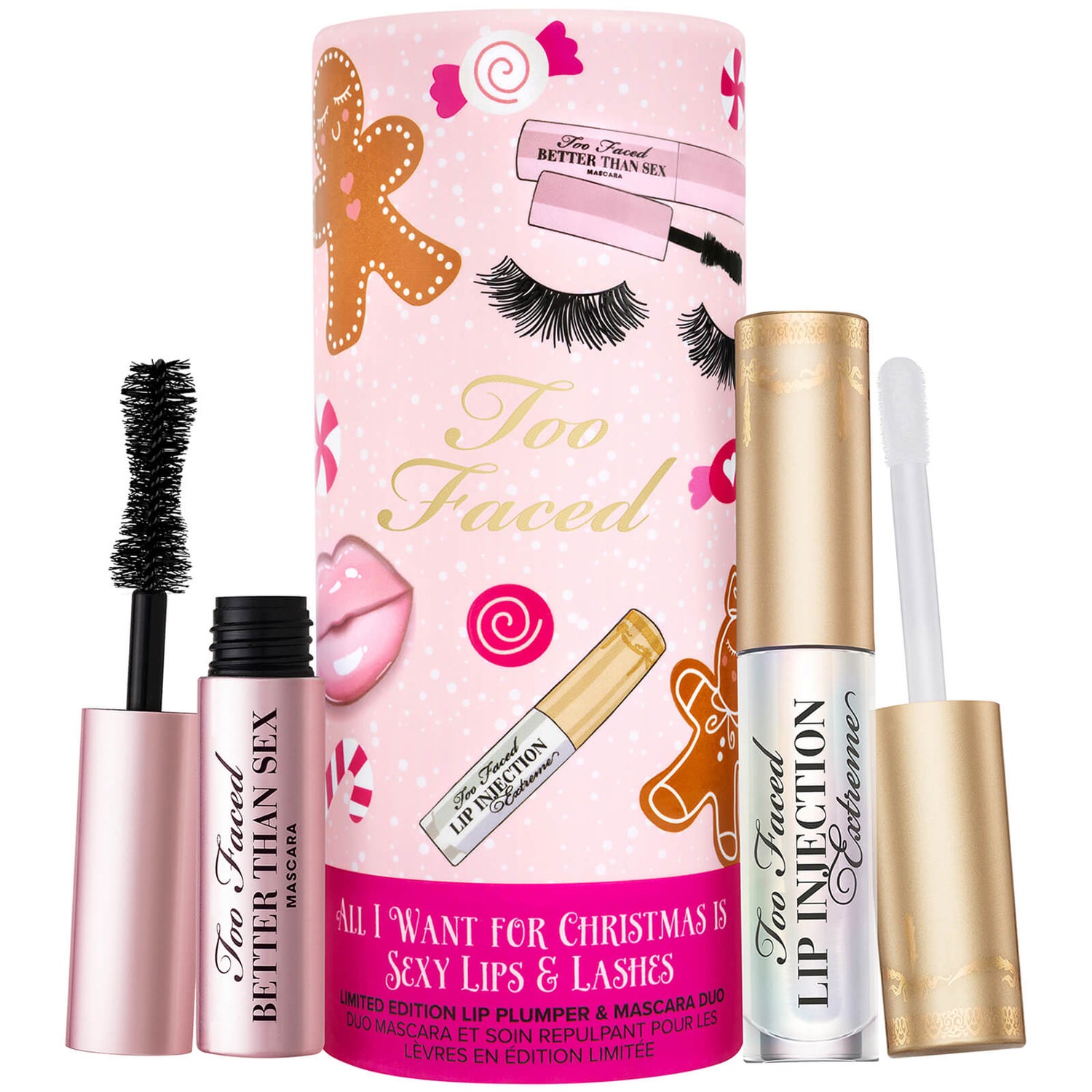 Too Faced Limited Edition All I Want For Christmas are Sexy Lips and Lashes Set