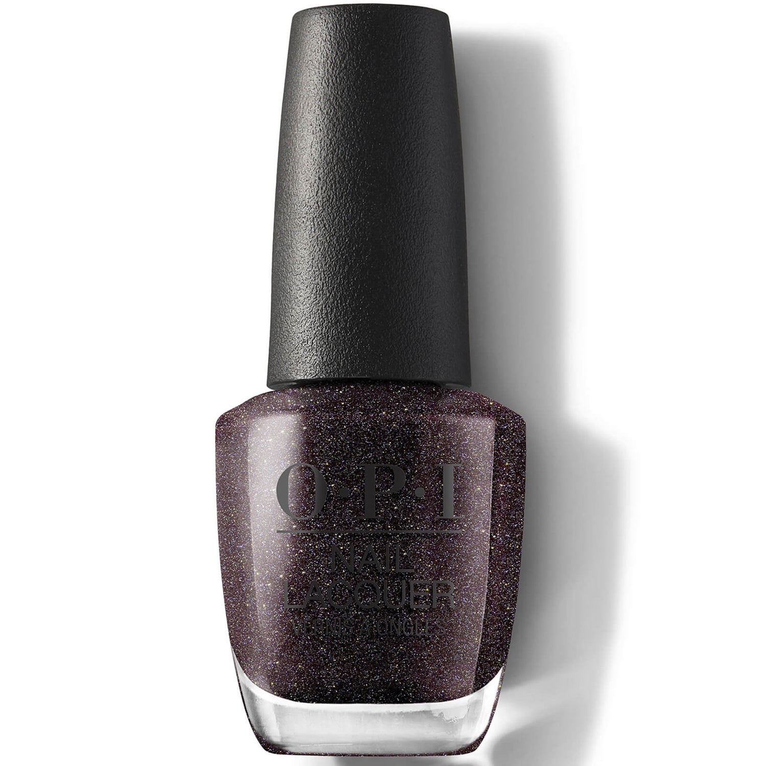 OPI Nail Lacquer Shimmery Black Nail Polish - My Private Jet 15ml