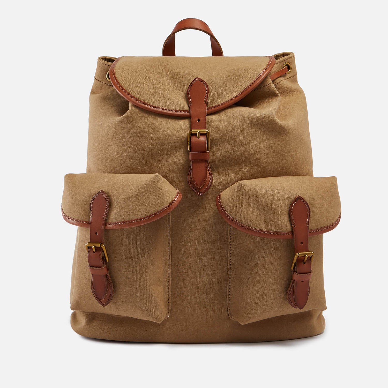 Polo Ralph Lauren Leather-Trimmed Canvas Backpack