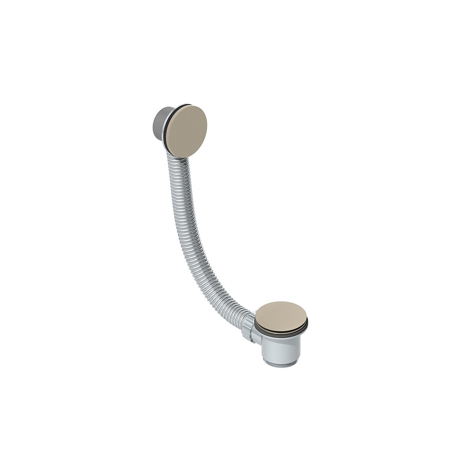 Bath Click Clack Waste with Overflow - Brushed Nickel