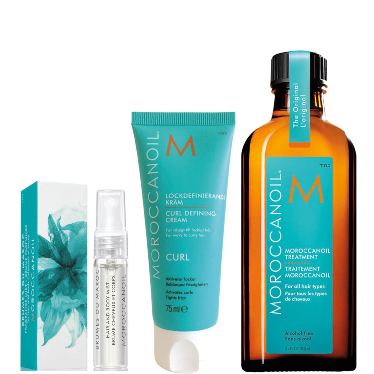 Moroccanoil Exclusive Treatment with free Curl Defining Cream Set (Worth £44.30)