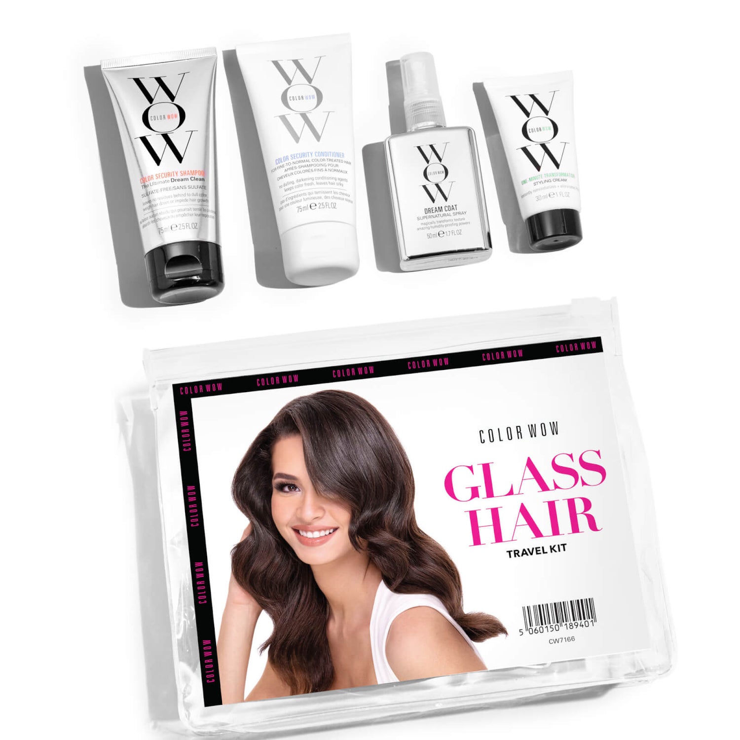 Color Wow Glass Hair Travel Kit (Worth £44.50)