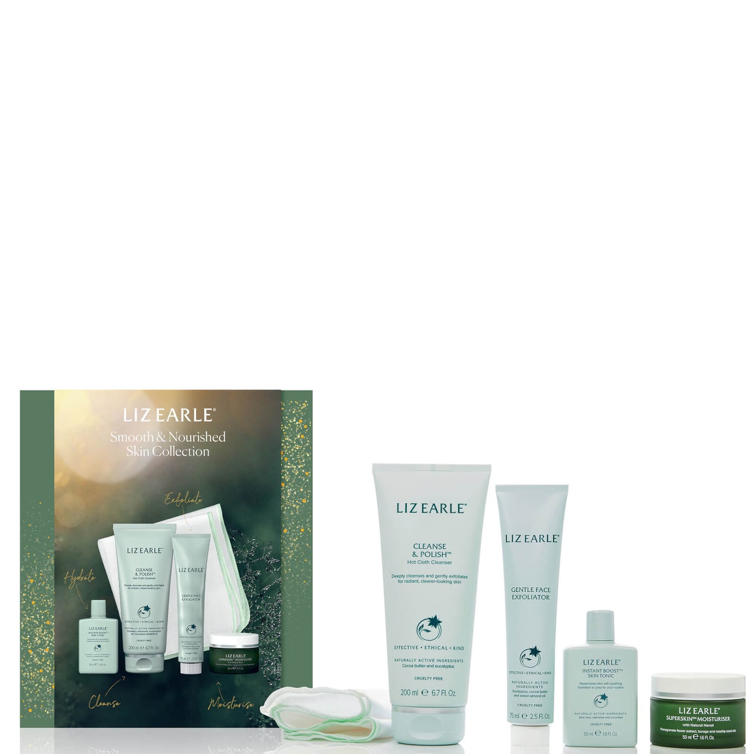Liz Earle Smooth and Nourished Skin Collection (Worth £101.50)