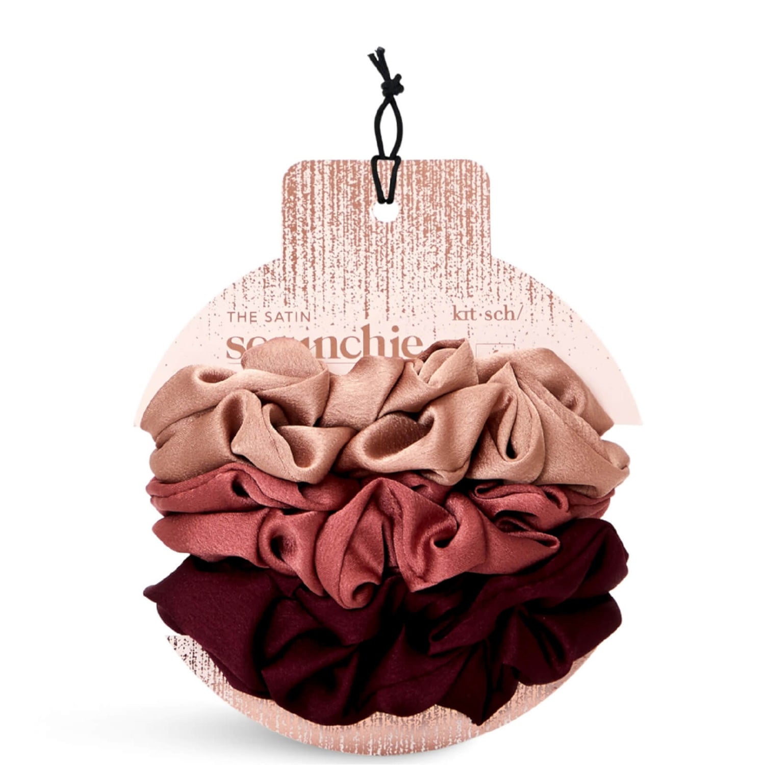 Kitsch Holiday Satin Scrunchies - Mulberry Spice