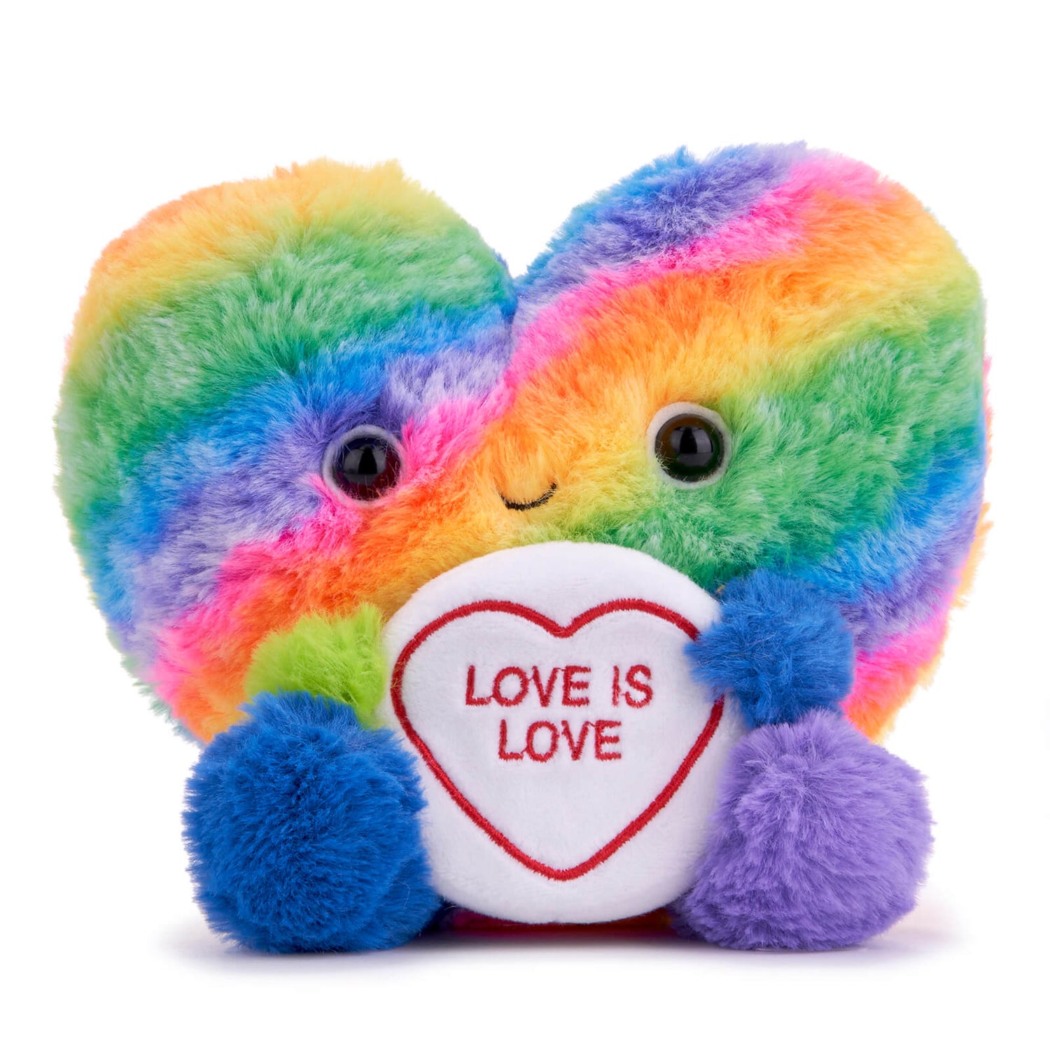 Swizzels Love Hearts Love is Love Rainbow Heart Soft Toy