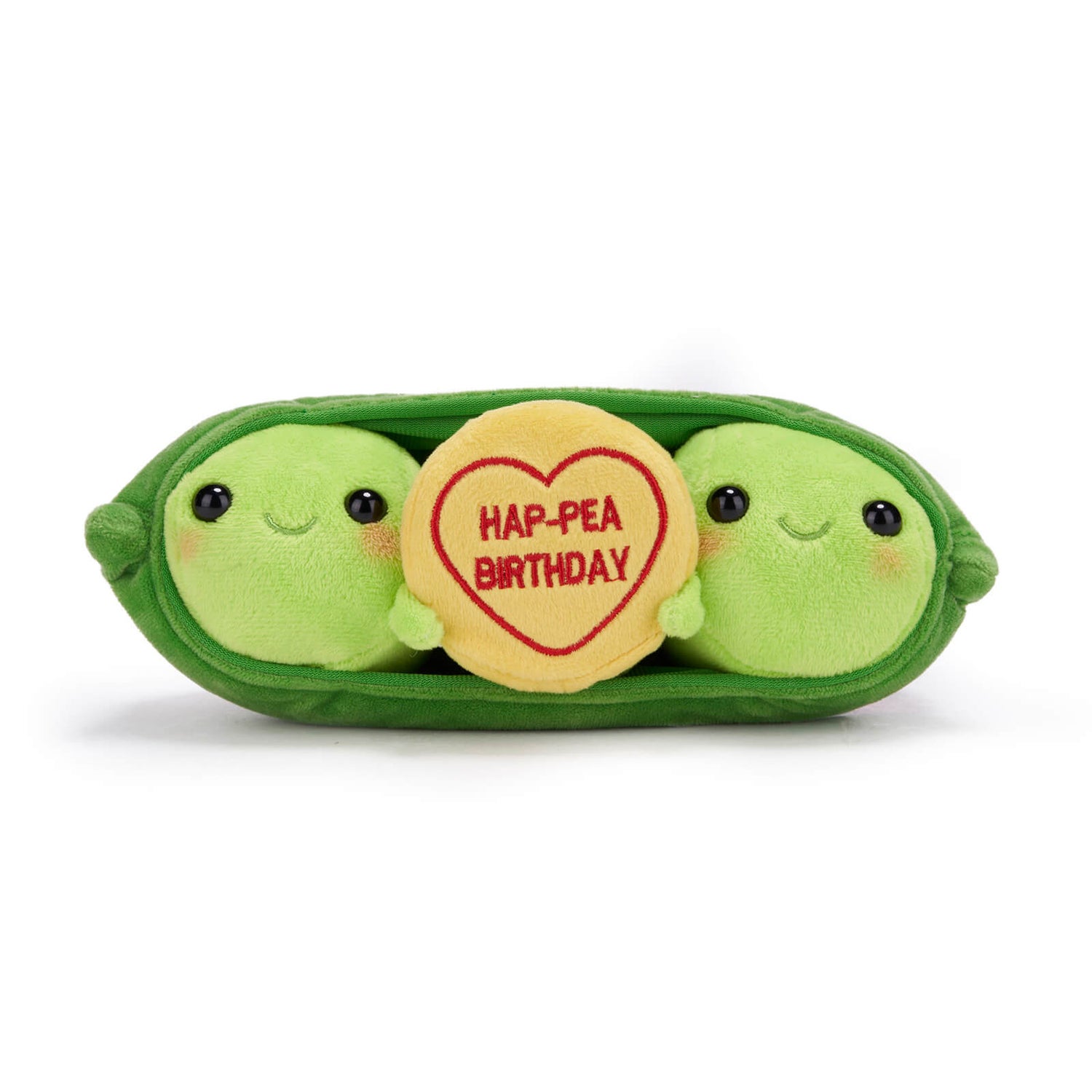 Swizzels Love Hearts 23cm Hap-Pea Birthday Peas in Pod Birthday Soft Toy